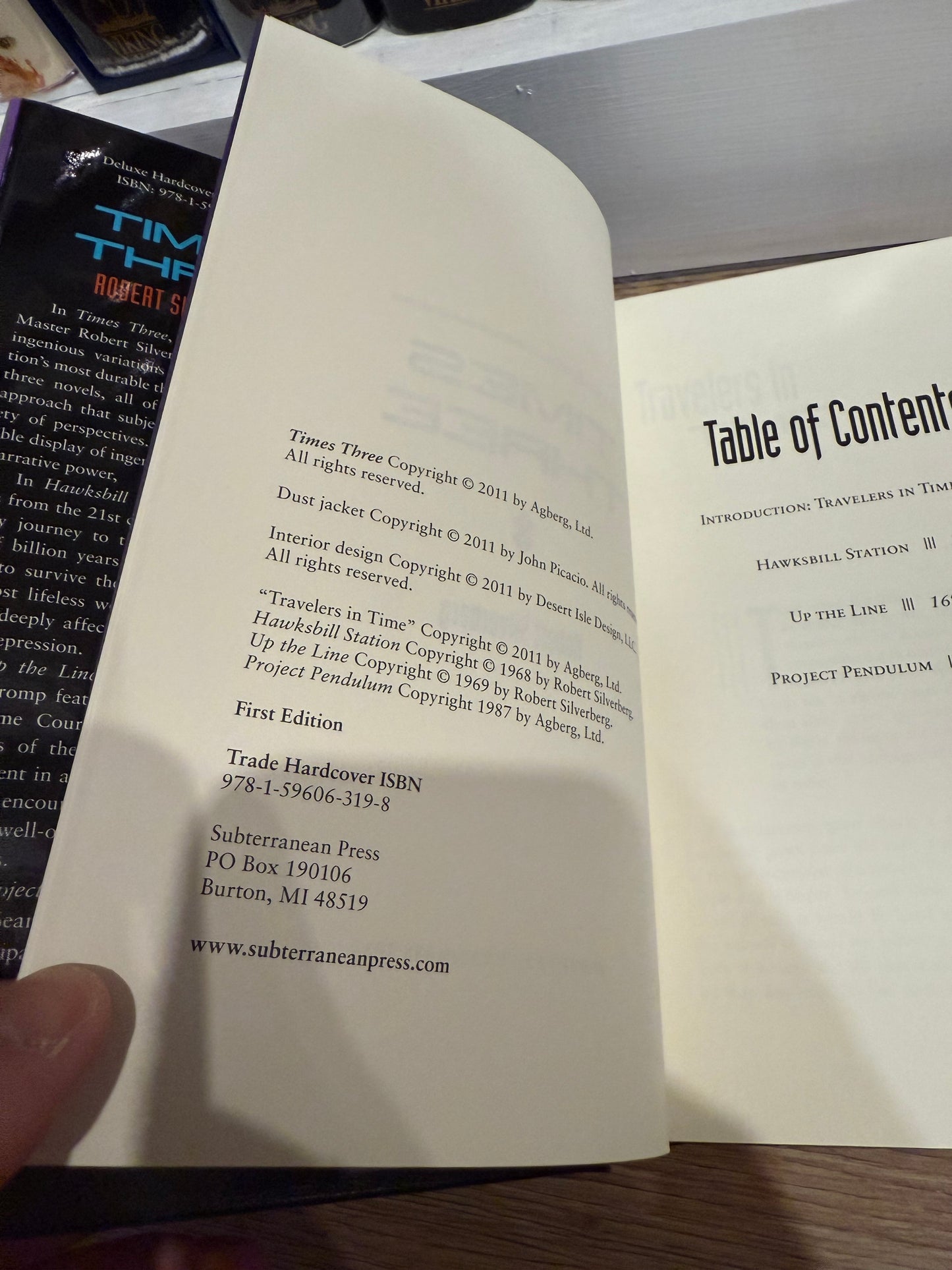 Robert Silverberg, Times Three, Signed/Limited #12, Subterranean Press