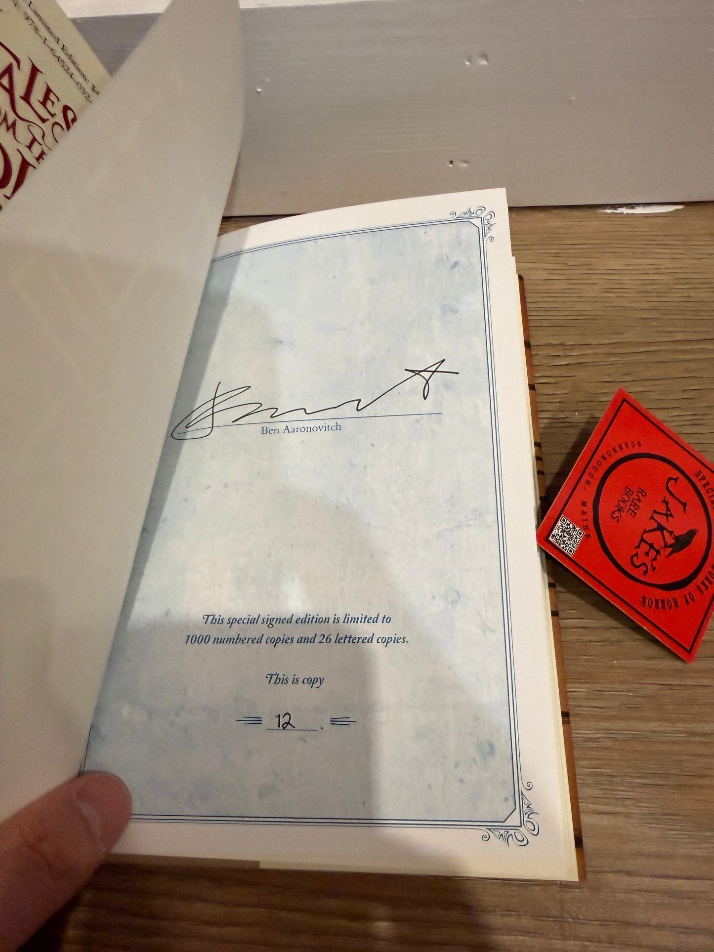 Ben Aaronovitch, Tales From the Folly, Signed/Limited #12, Subterranean Press