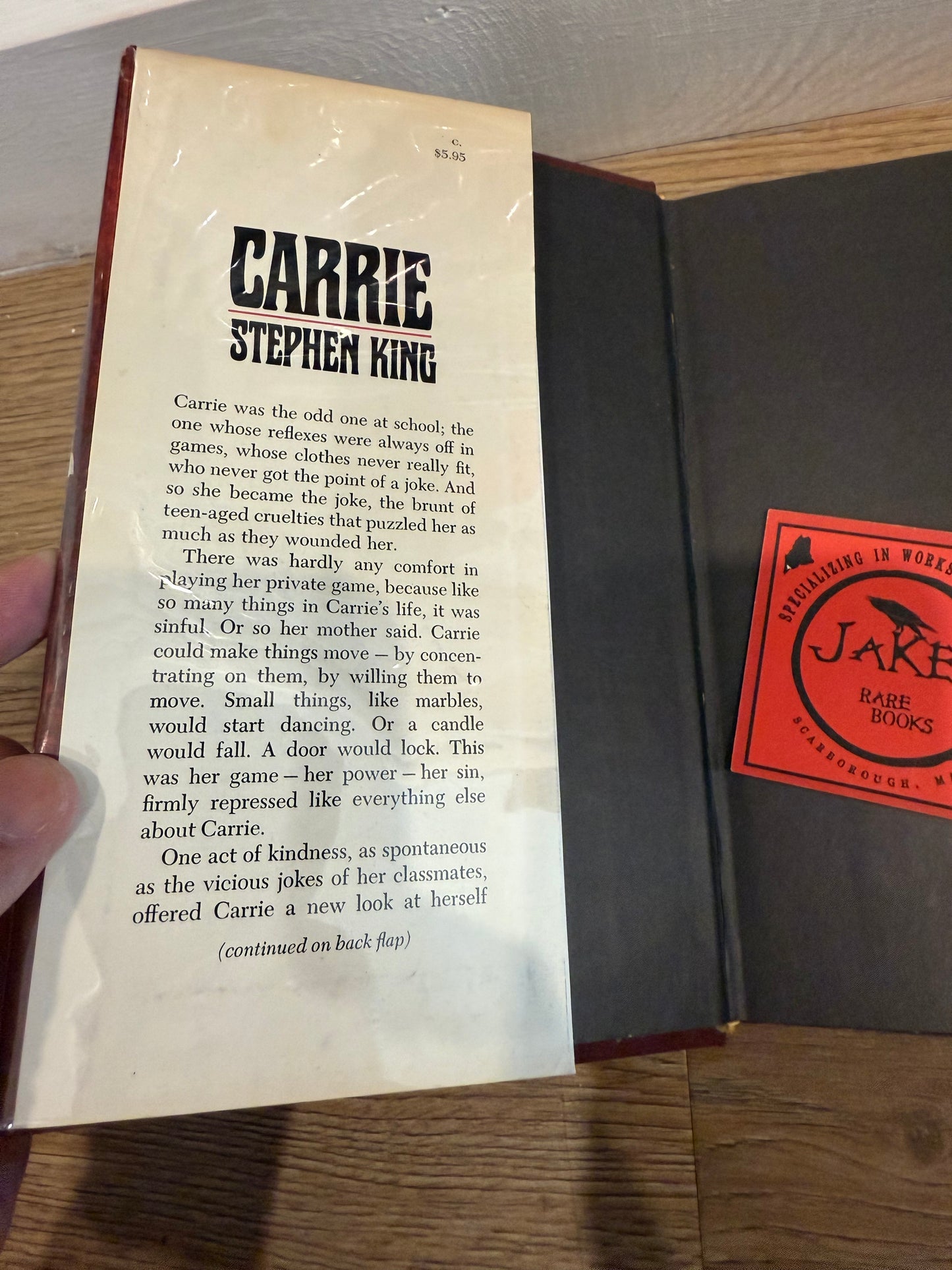 Stephen King, Carrie, First Edition, Doubleday Publishing