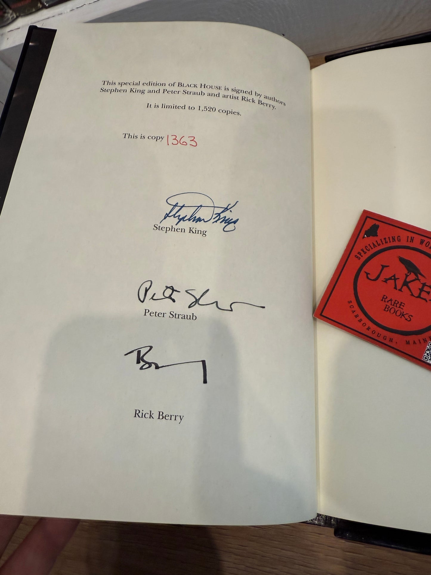 Stephen King, Black House, Signed/Limited #1363, Grant Publishing
