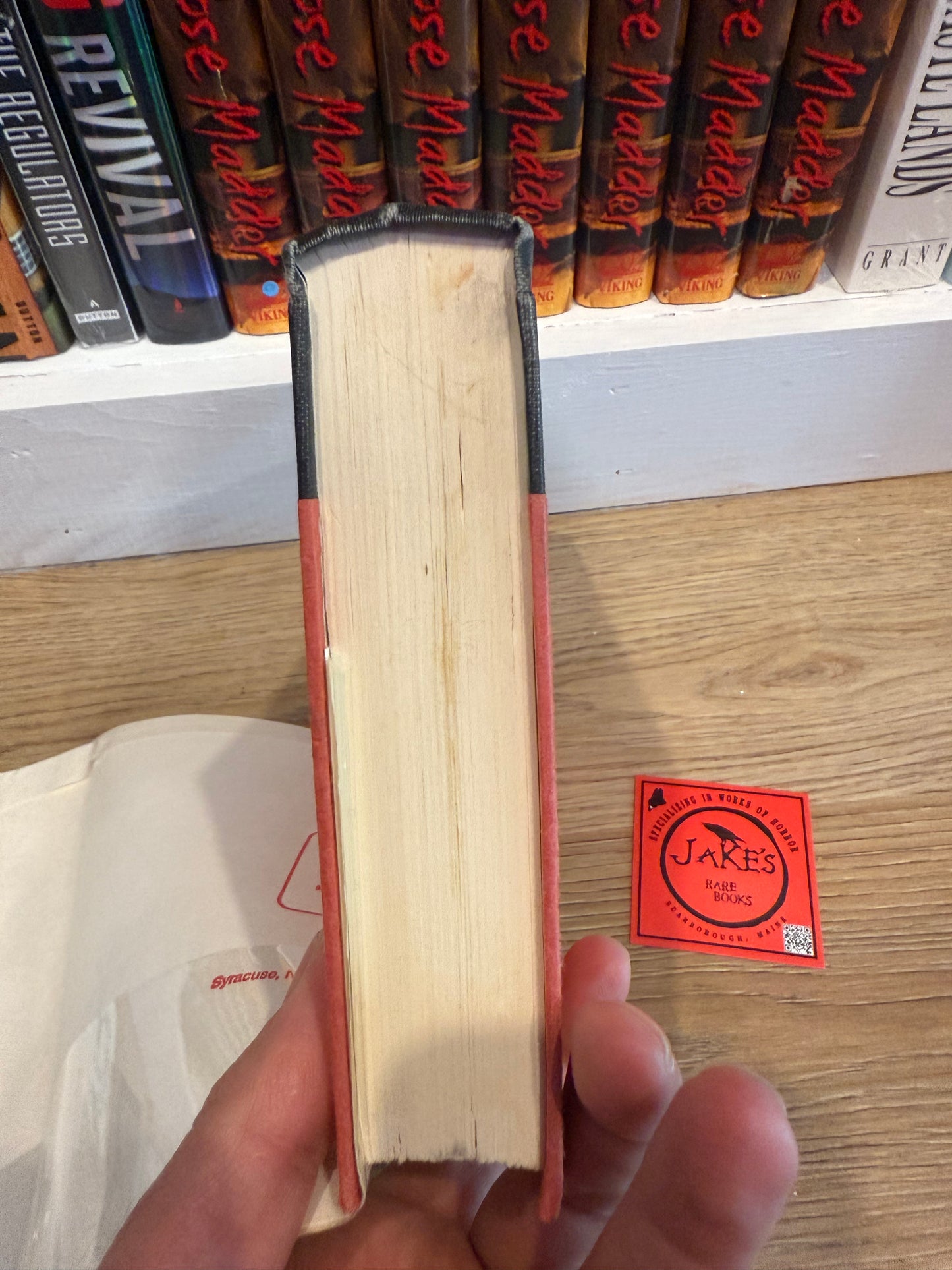 Stephen King, Salem’s Lot, First Edition with SIGNED Card, Father Cody Error, Doubleday Publishing,