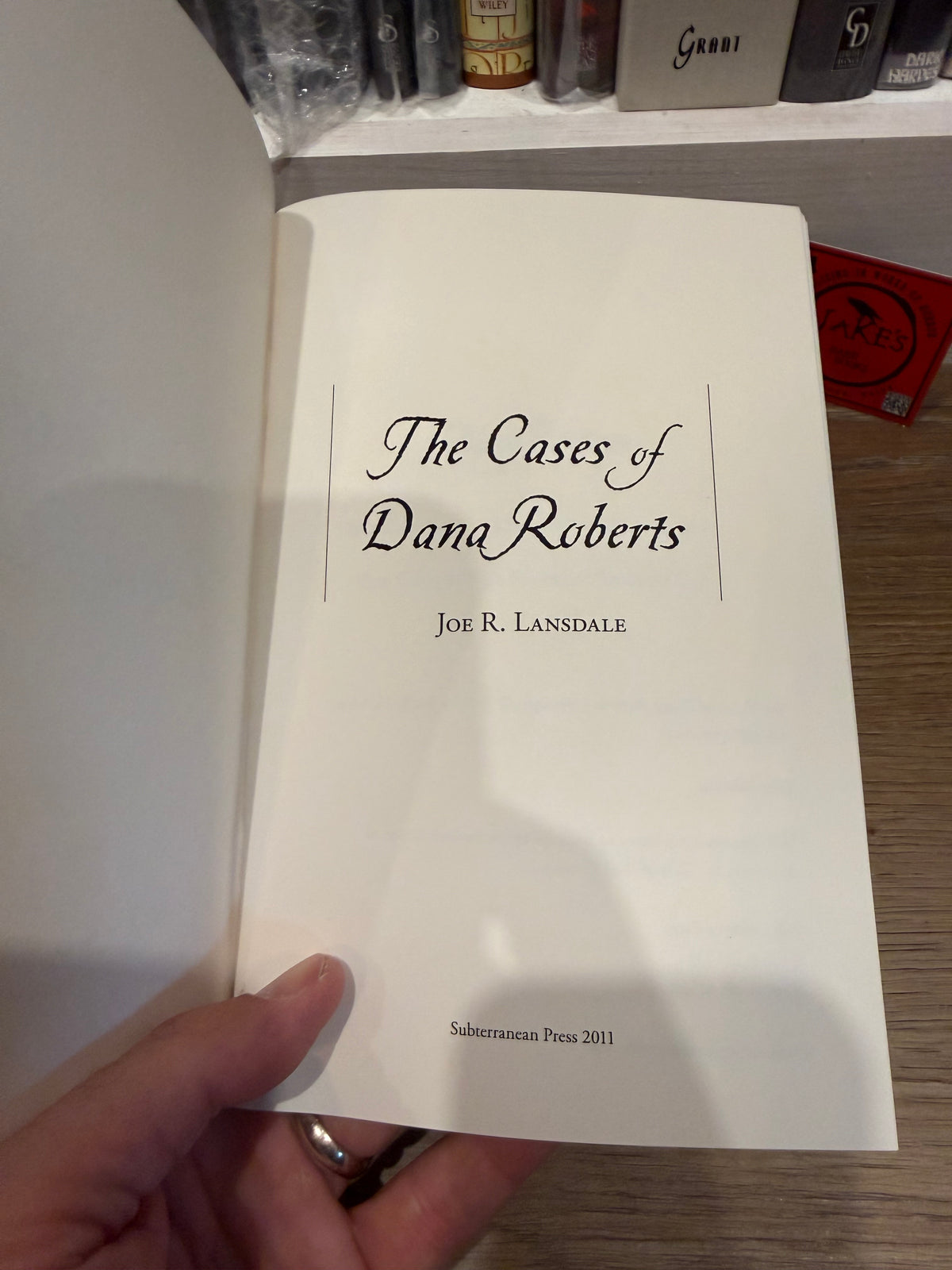 Joe Lansdale, The Cases of Dana Roberts, First Edition, Subterranean Press