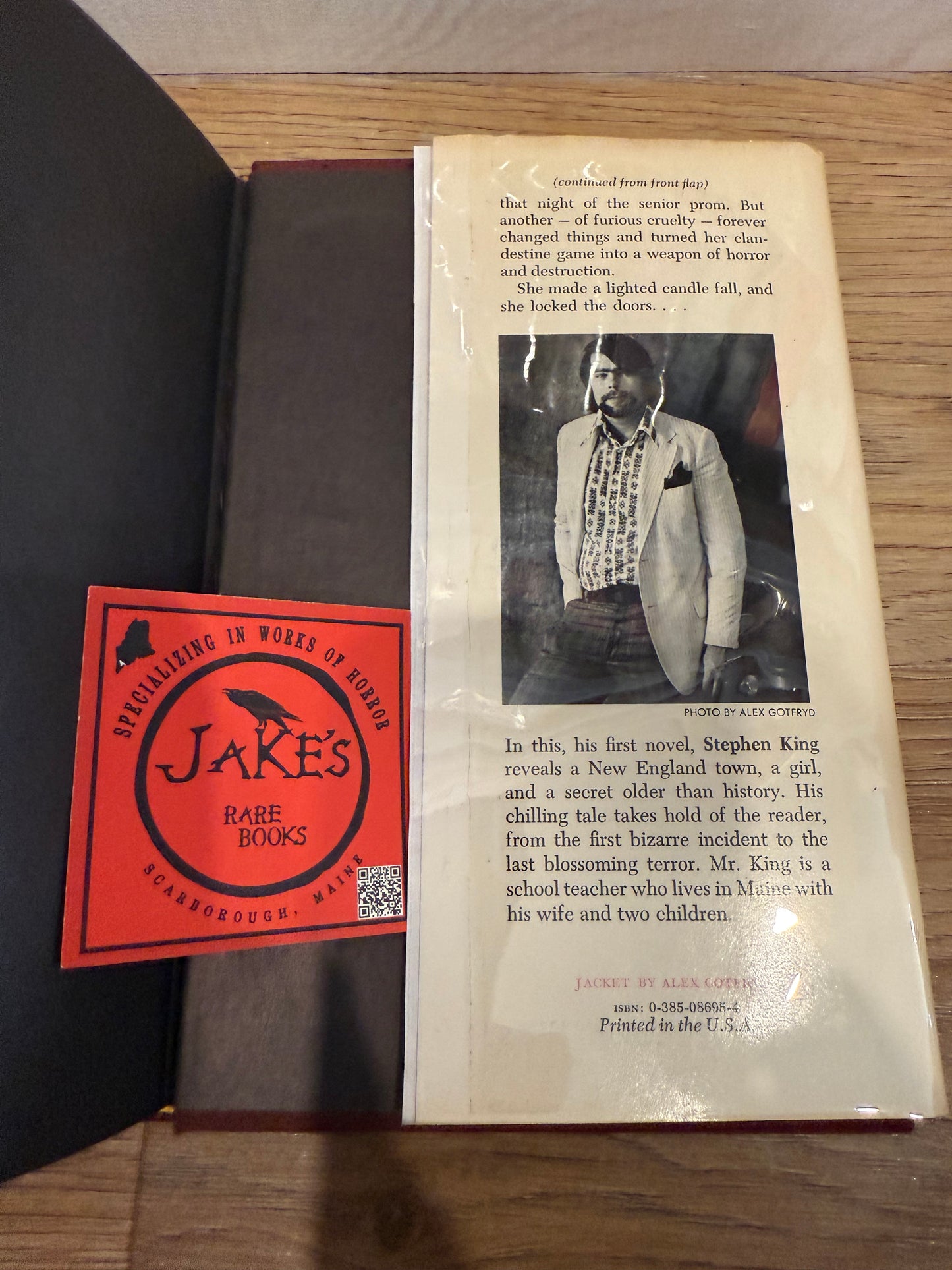 Stephen King, Carrie, First Edition, Doubleday Publishing