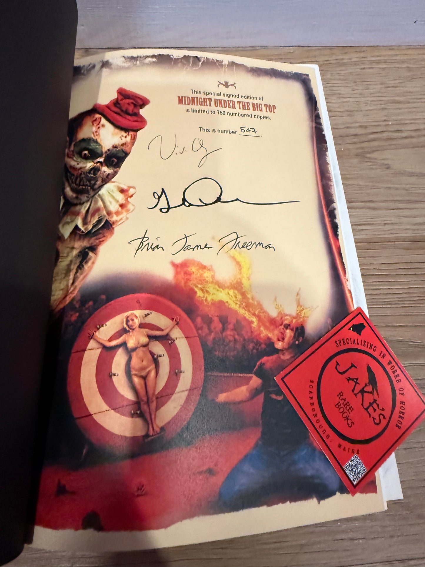 Midnight Under the Big Top, Signed/Limited #547, Cemetery Dance