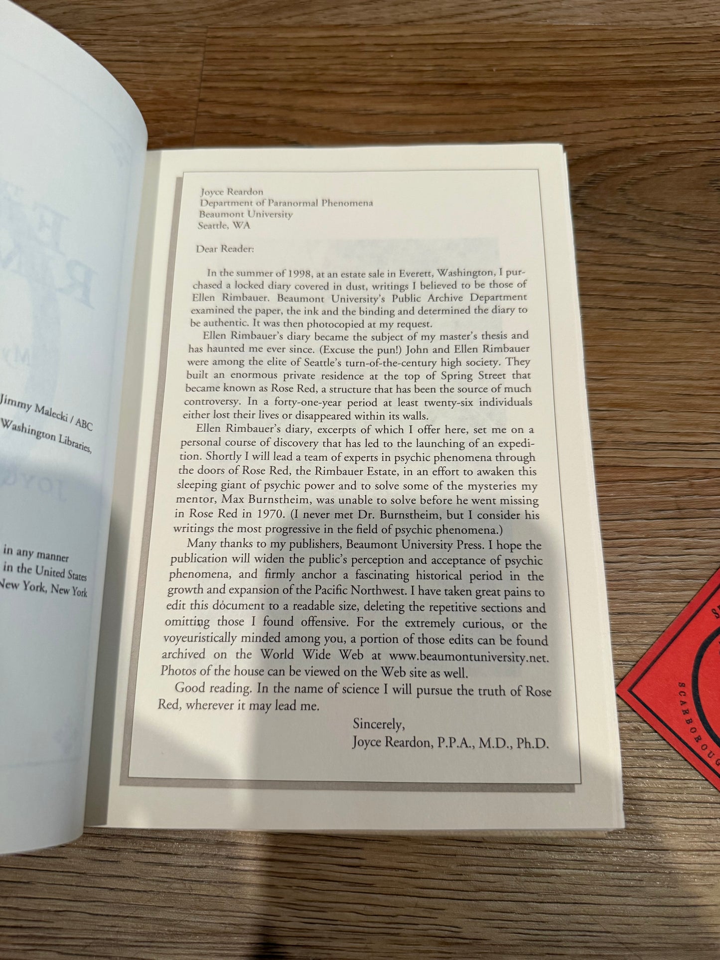 The Diary of Ellen Rimbauer, Stephen King’s Rose Red