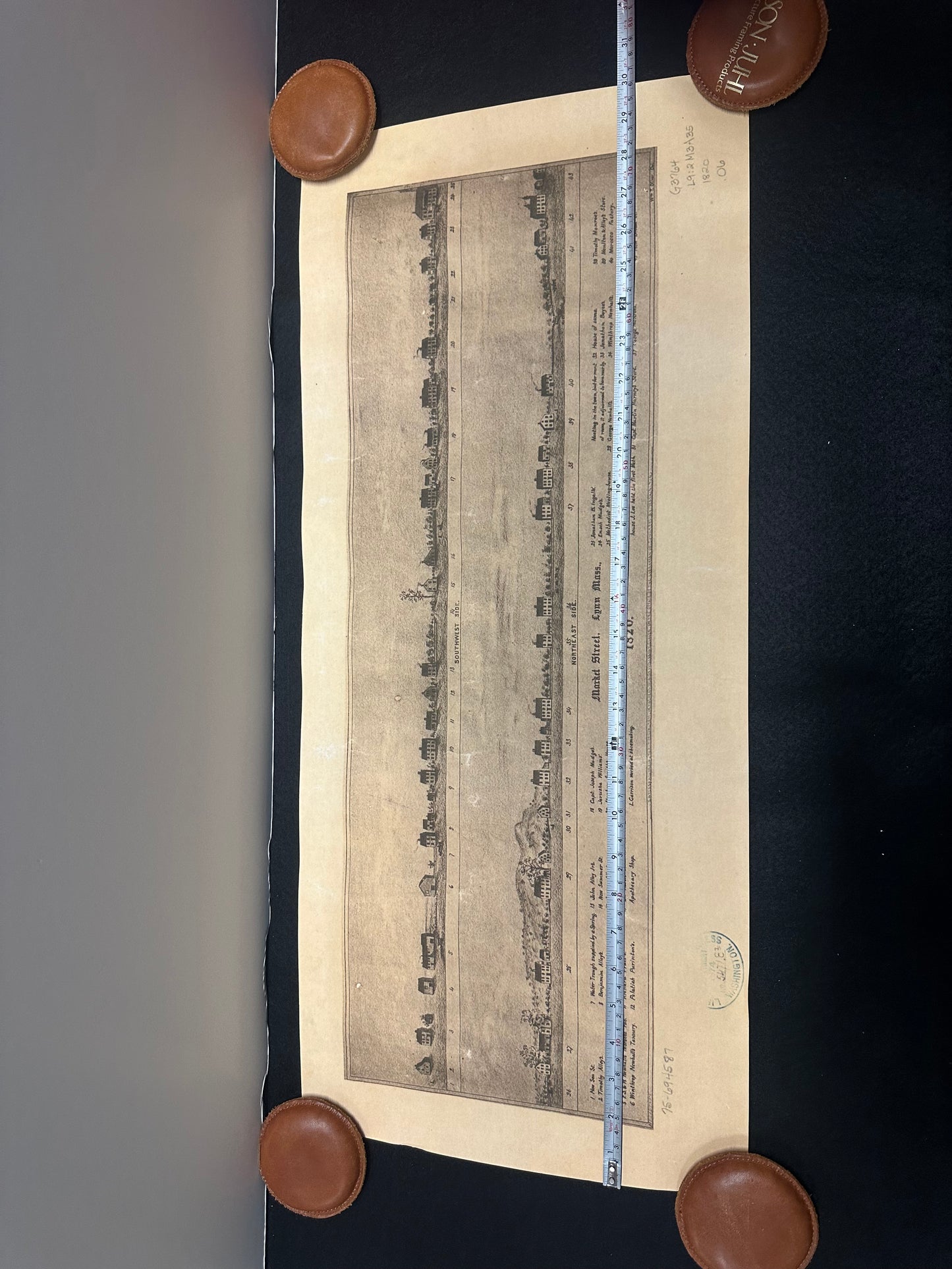 Stephen King, Salem’s Lot, Studio Produced Map/Print Used in Dells Bar Scenes