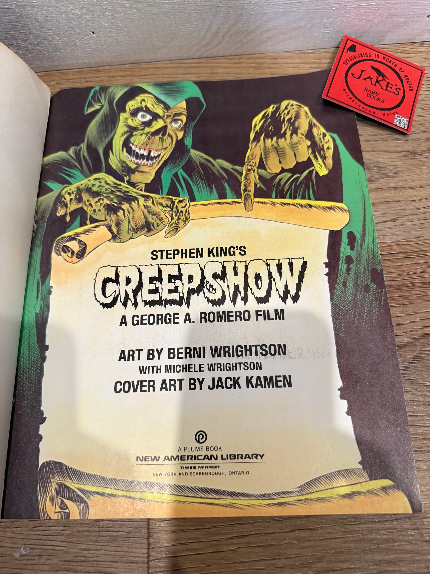 Stephen King, Creepshow, First Edition, Plume Publishing