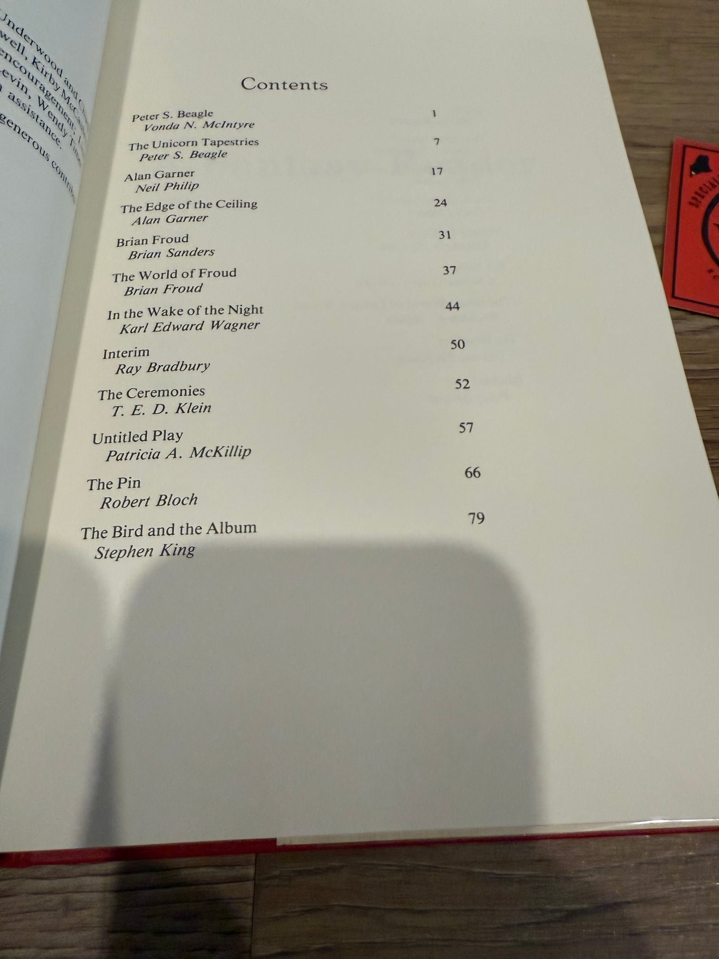 Seventh World Fantasy Convention, First Edition, Stephen King It Chapter