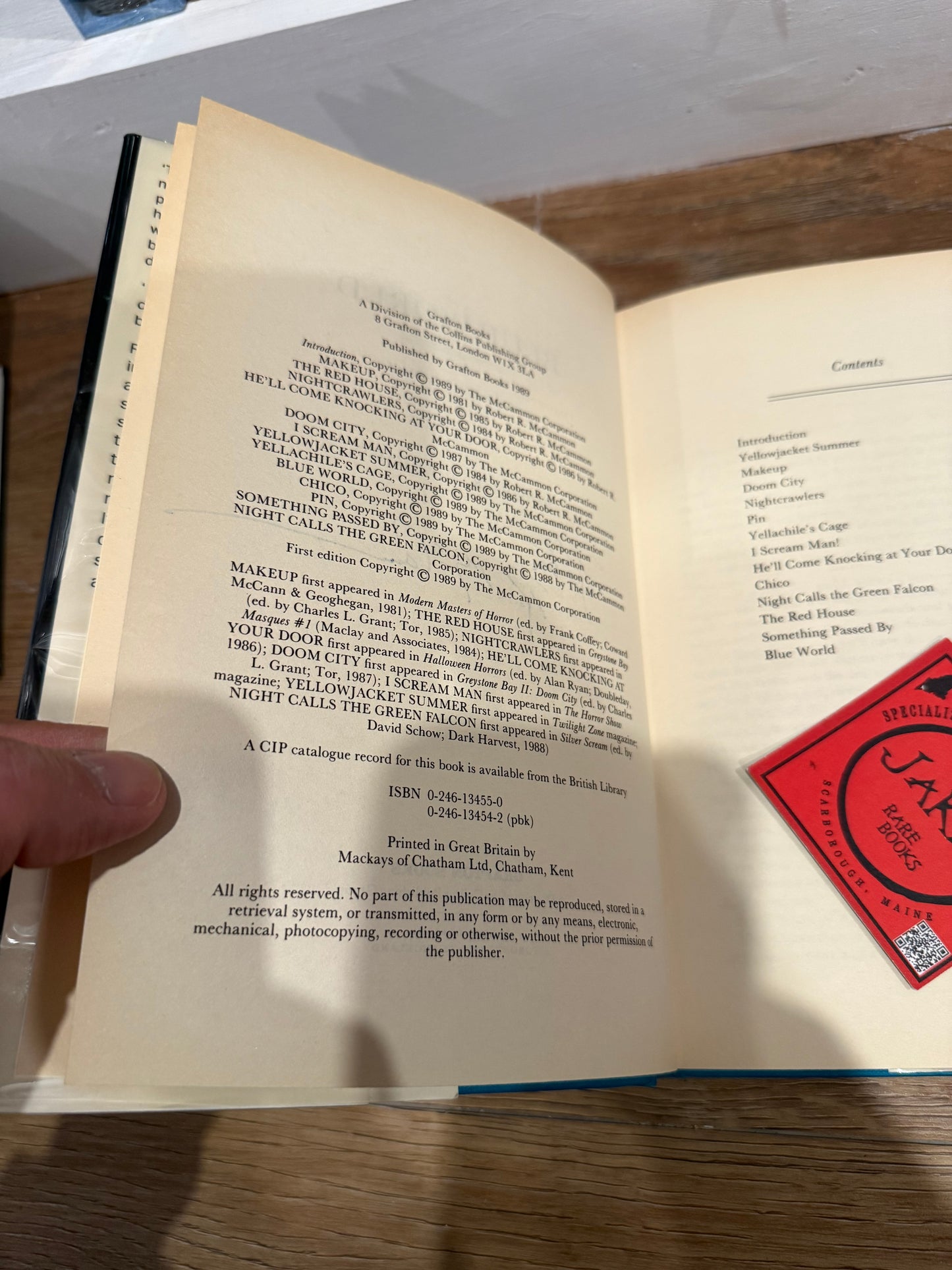 Robert McCammon, Blue World, UK First Edition, SIGNED