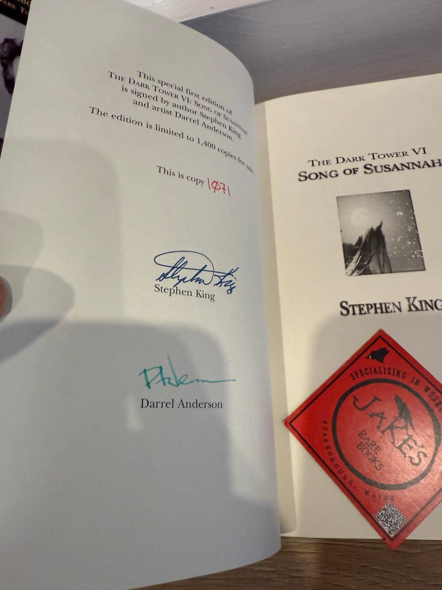 Stephen King, Song of Susannah, Signed/Limited #1071, Grant Publishing