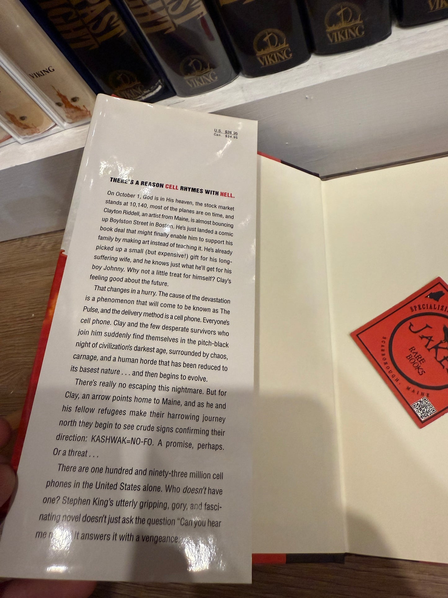 Stephen King, Cell, First Printing, Scribner