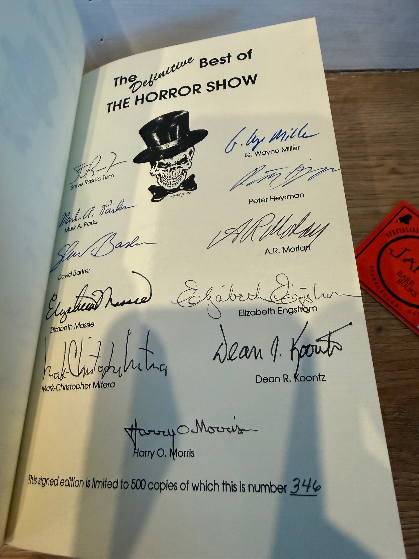 The Definitive Best of The Horror Show, Signed/Limited #346, Cemetery Dance