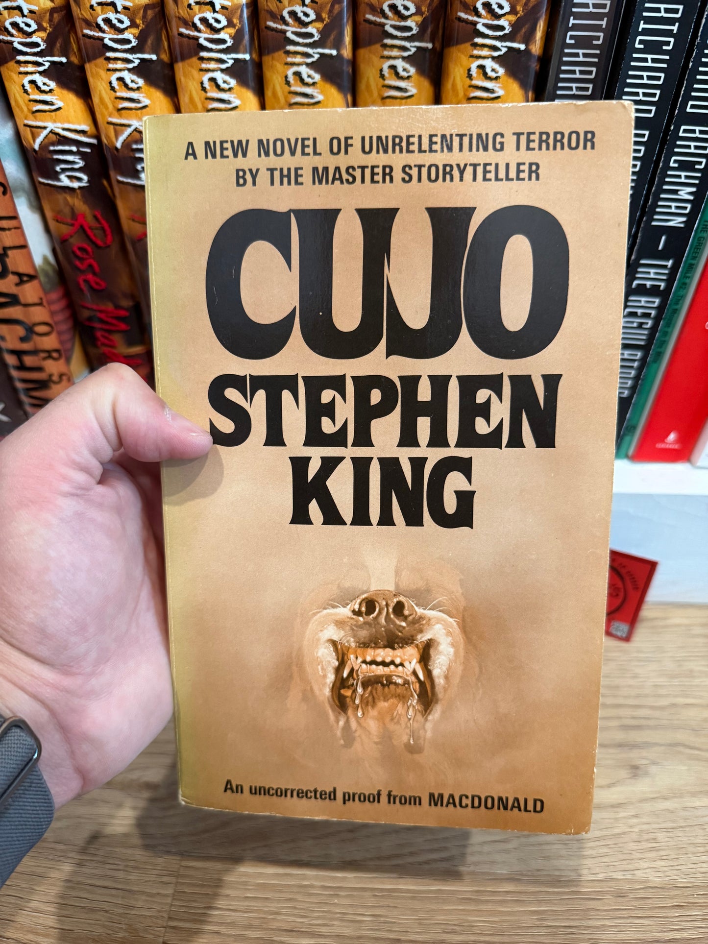 Stephen King, Cujo, Uncorrected Proof