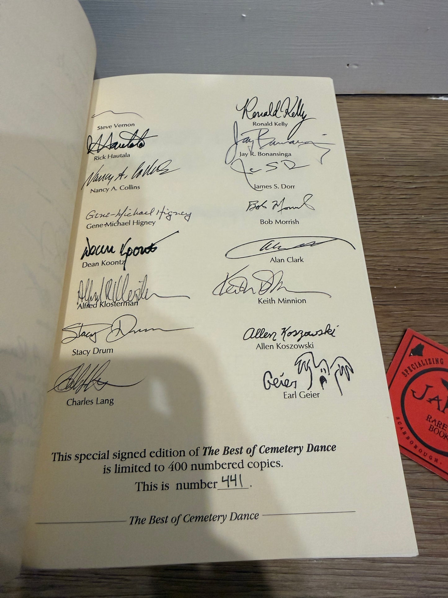 Best of Cemetery Dance, Signed/Limited #441