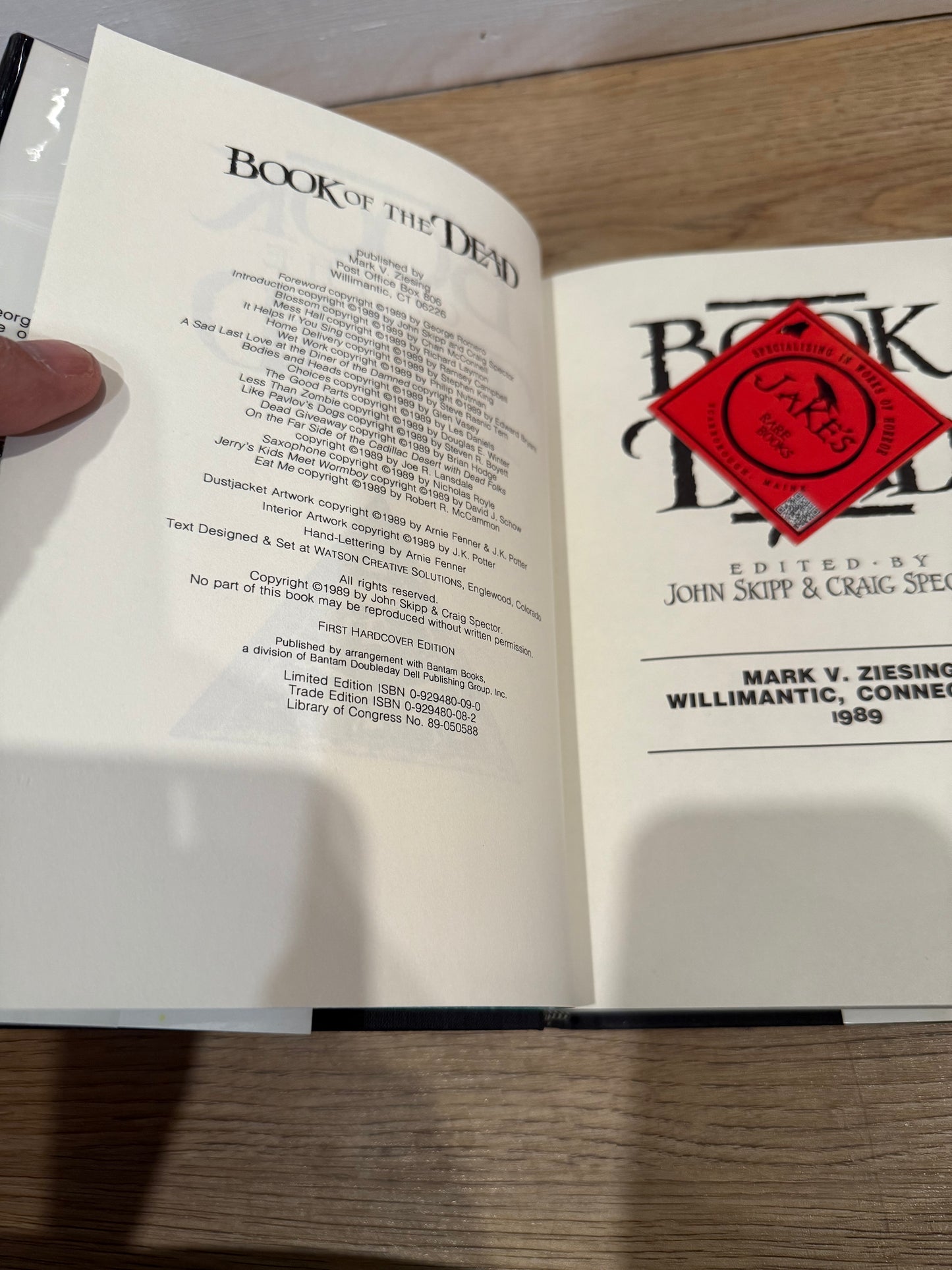 Book of the Dead, Ziesing First Edition