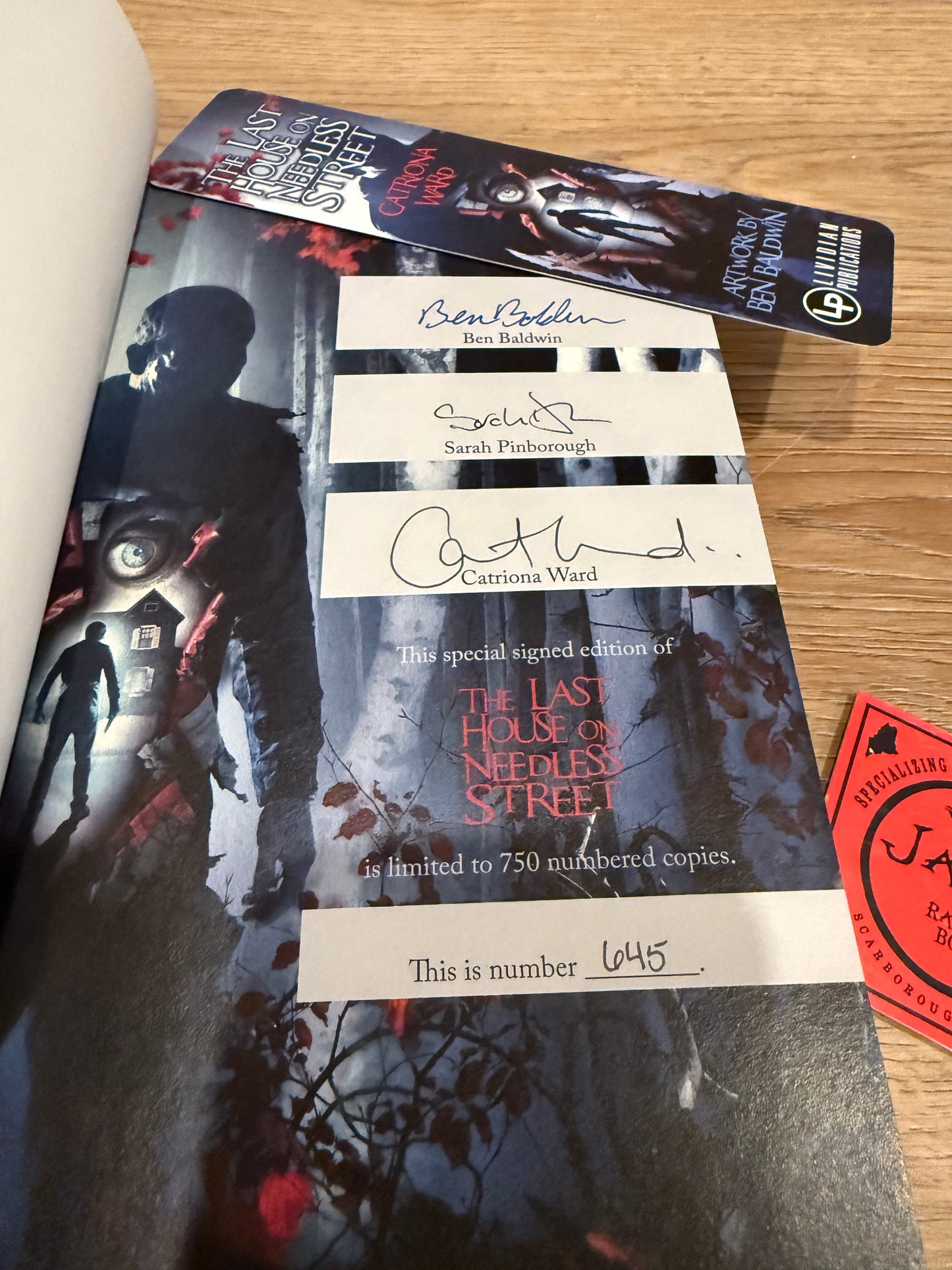 Catriona Ward, Last House on Needless Street, Signed/Limited #645, Lividian Press