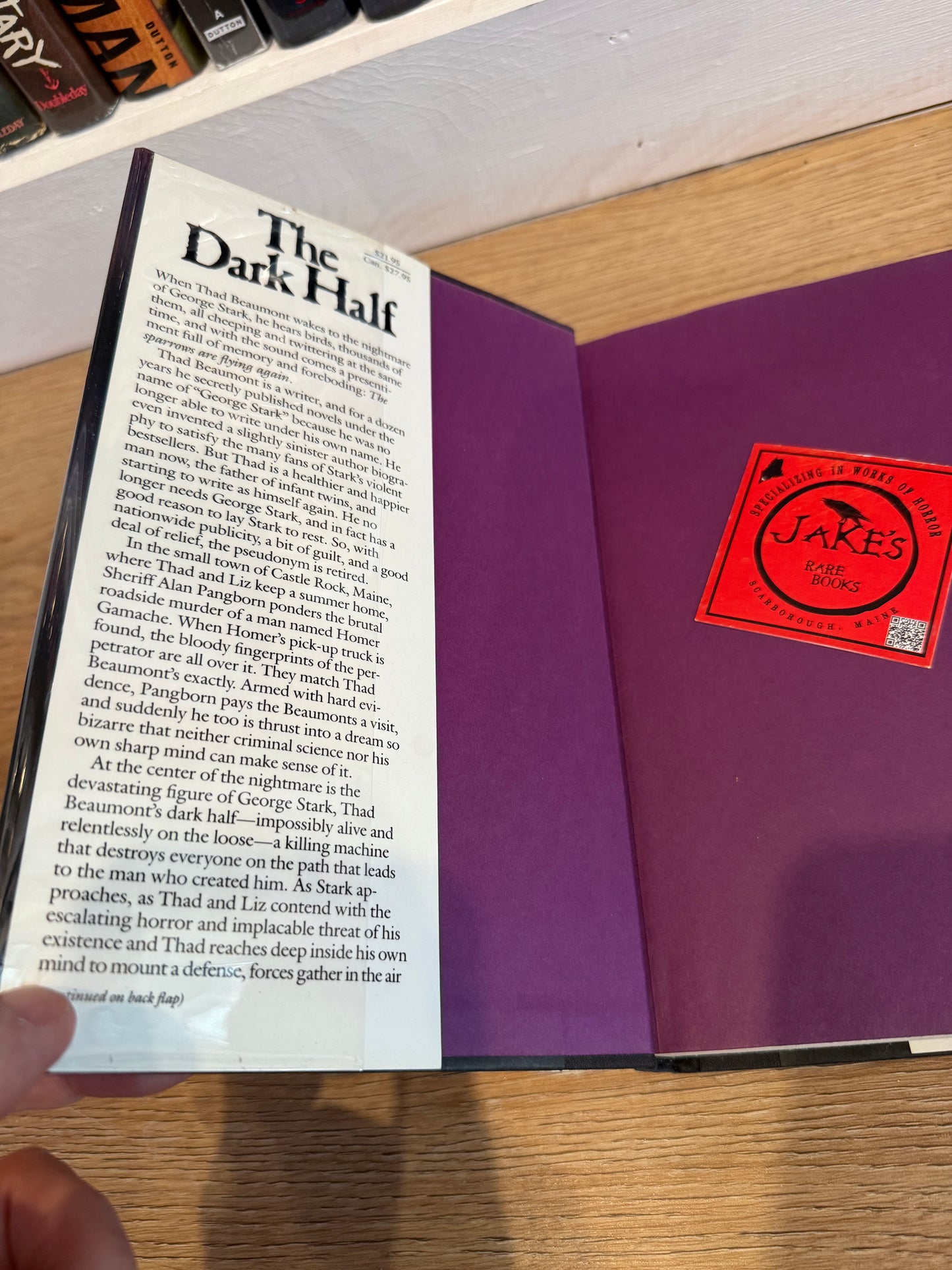 Stephen King, The Dark Half, first edition