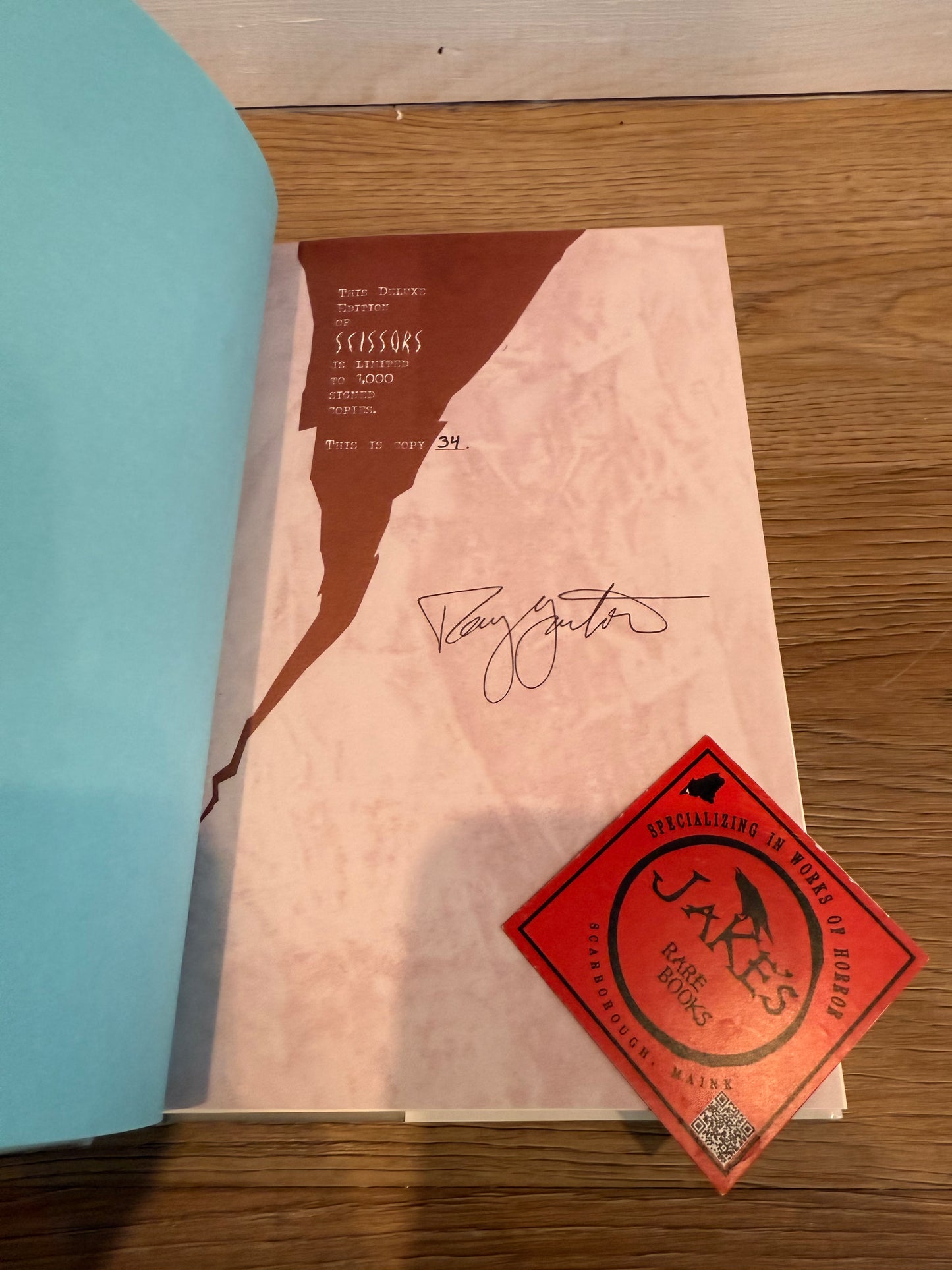 Ray Garton, Scissors, Signed/Limited #34, Cemetery Dance