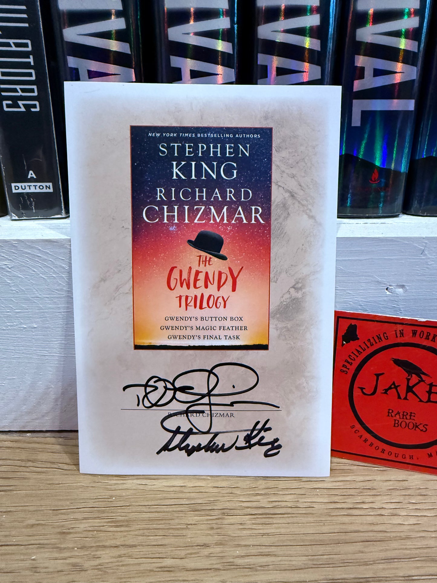 Stephen King, SIGNED bookplate, Gwendy Trilogy, Cemetery Dance