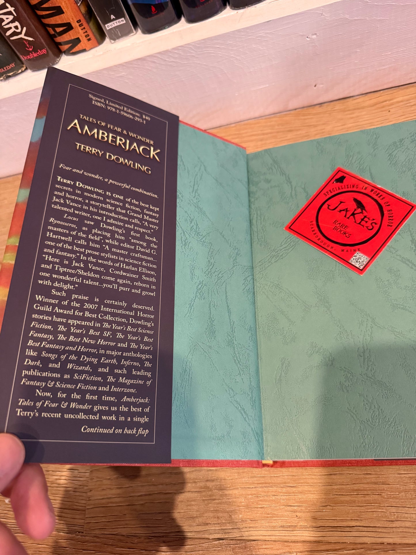 Terry Dowling, Amberjack, Signed/Limited #12, Subterranean Press