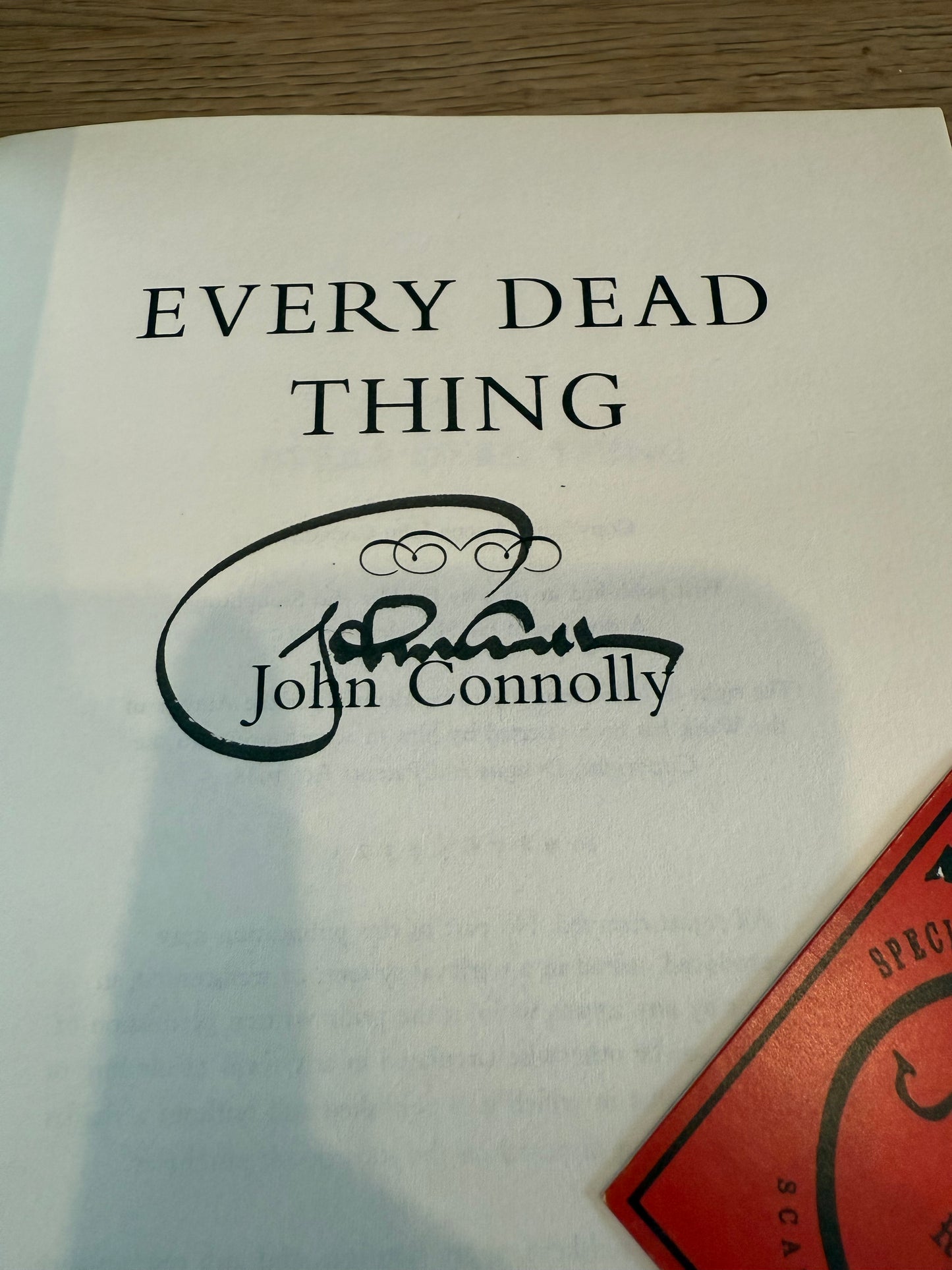 John Connolly, Every Dead Thing, Signed, UK First Edition