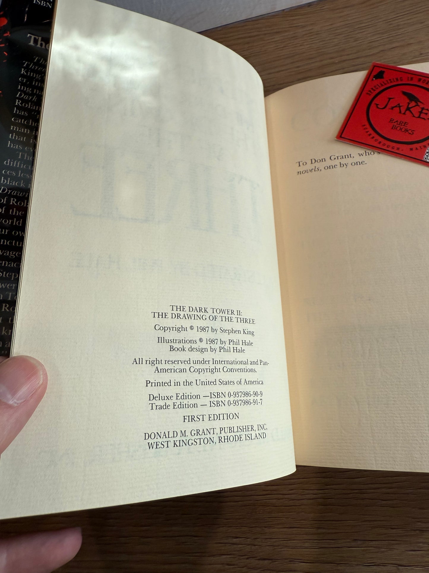 Stephen King, Drawing of the Three, First Edition in Slipcase