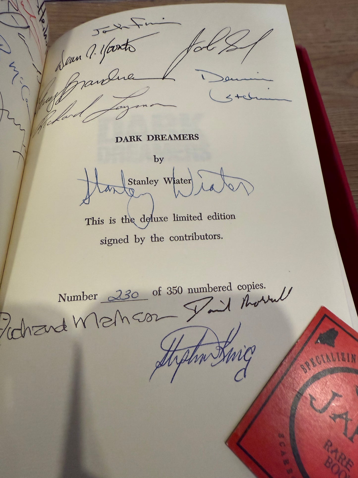 Stephen King, Dark Dreamers, Signed/Limited #230, Underwood-Miller Publishing