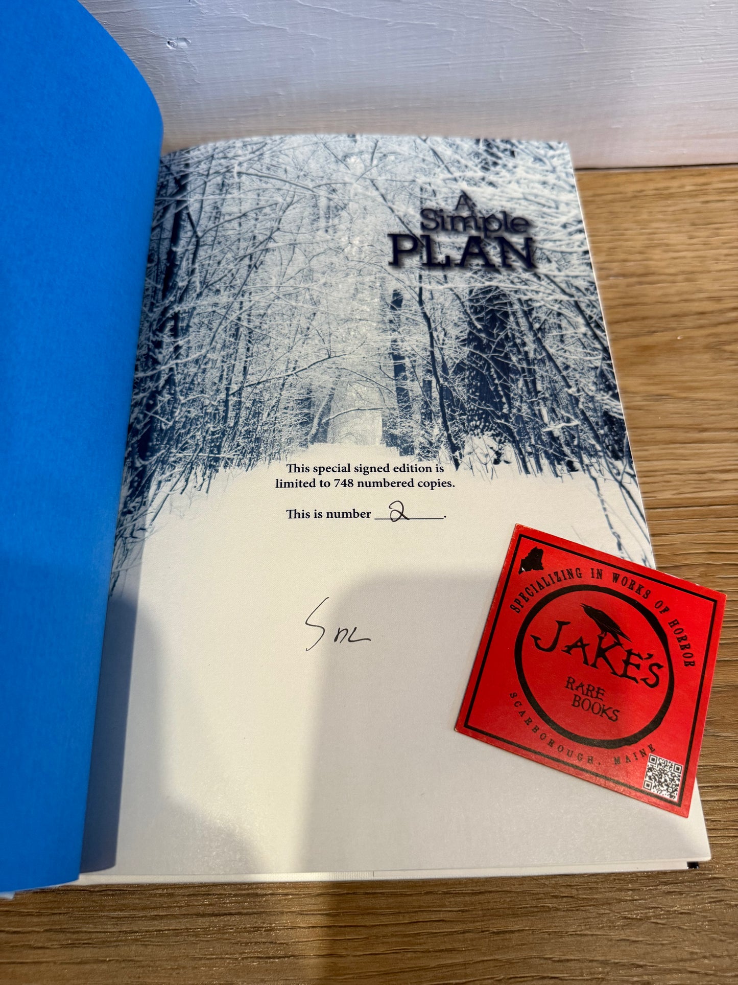 Scott Smith, A Simple Plan, Signed/Limited #2, Cemetery Dance