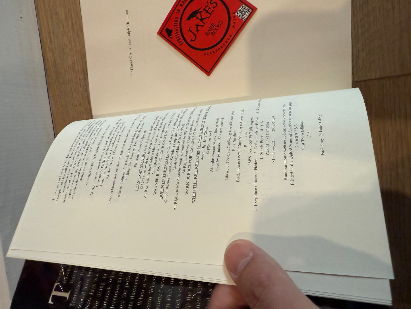 Stephen King, Black House, First Edition