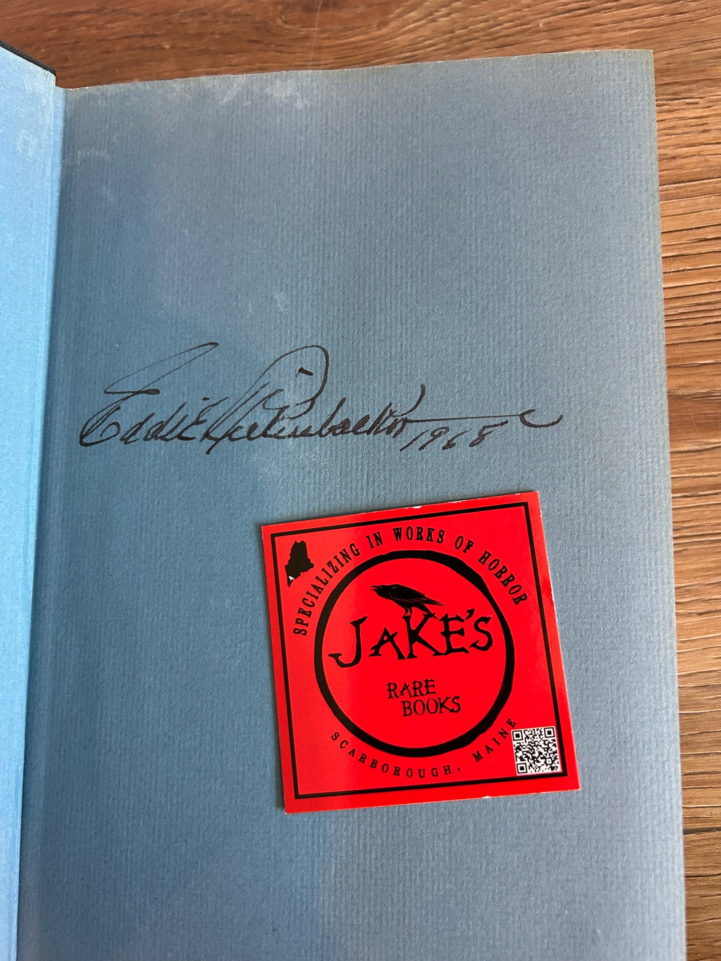 Eddie Rickenbacker, Rickenbacker, Signed, Prentice Hall.