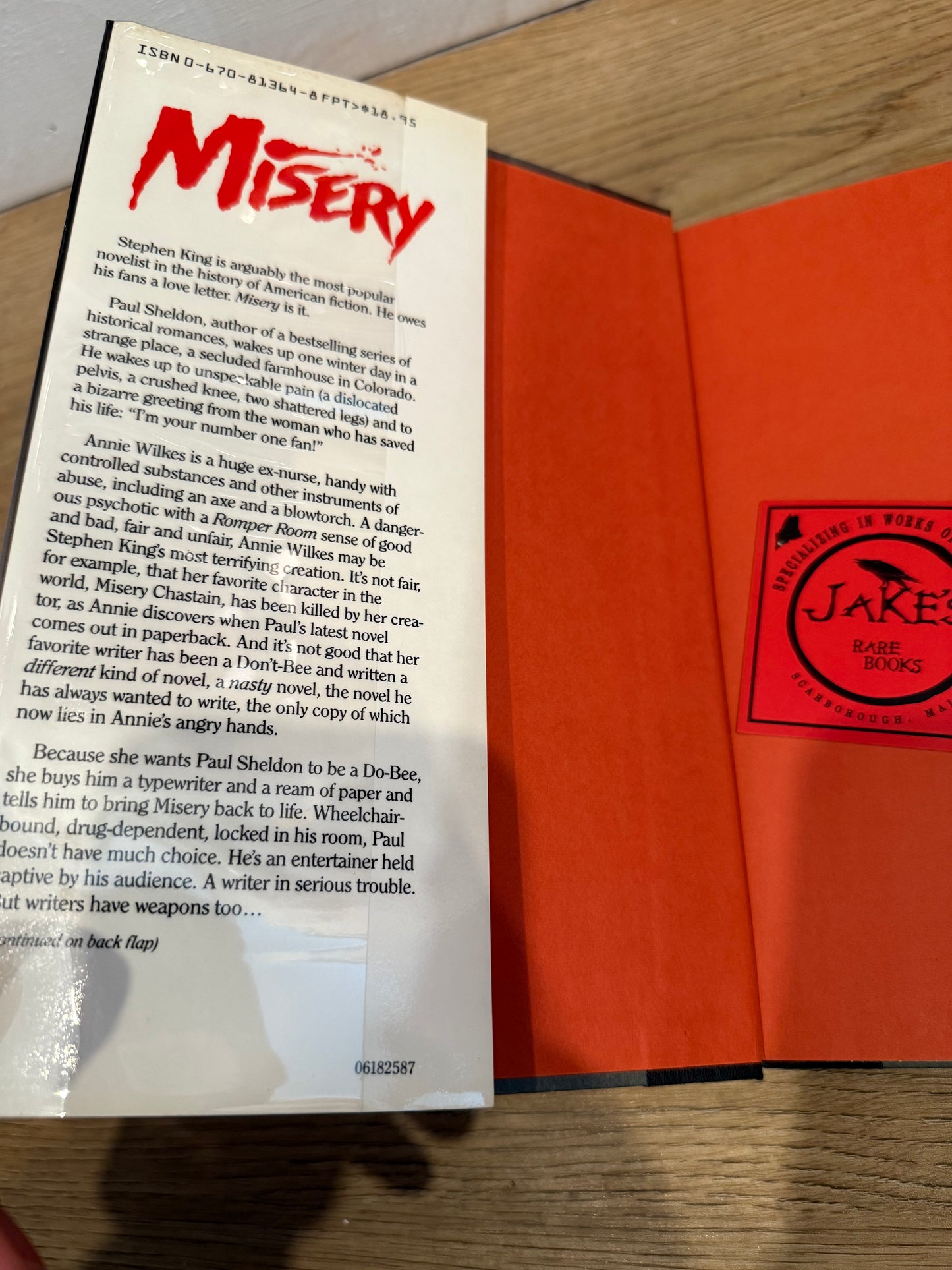 Stephen King, Misery, First Edition