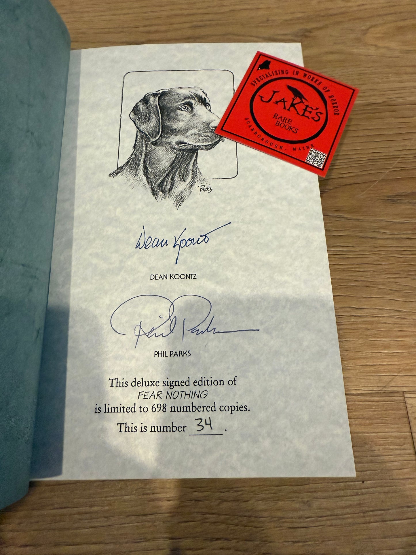 Dean Koontz, Fear Nothing, CD Signed/Limited