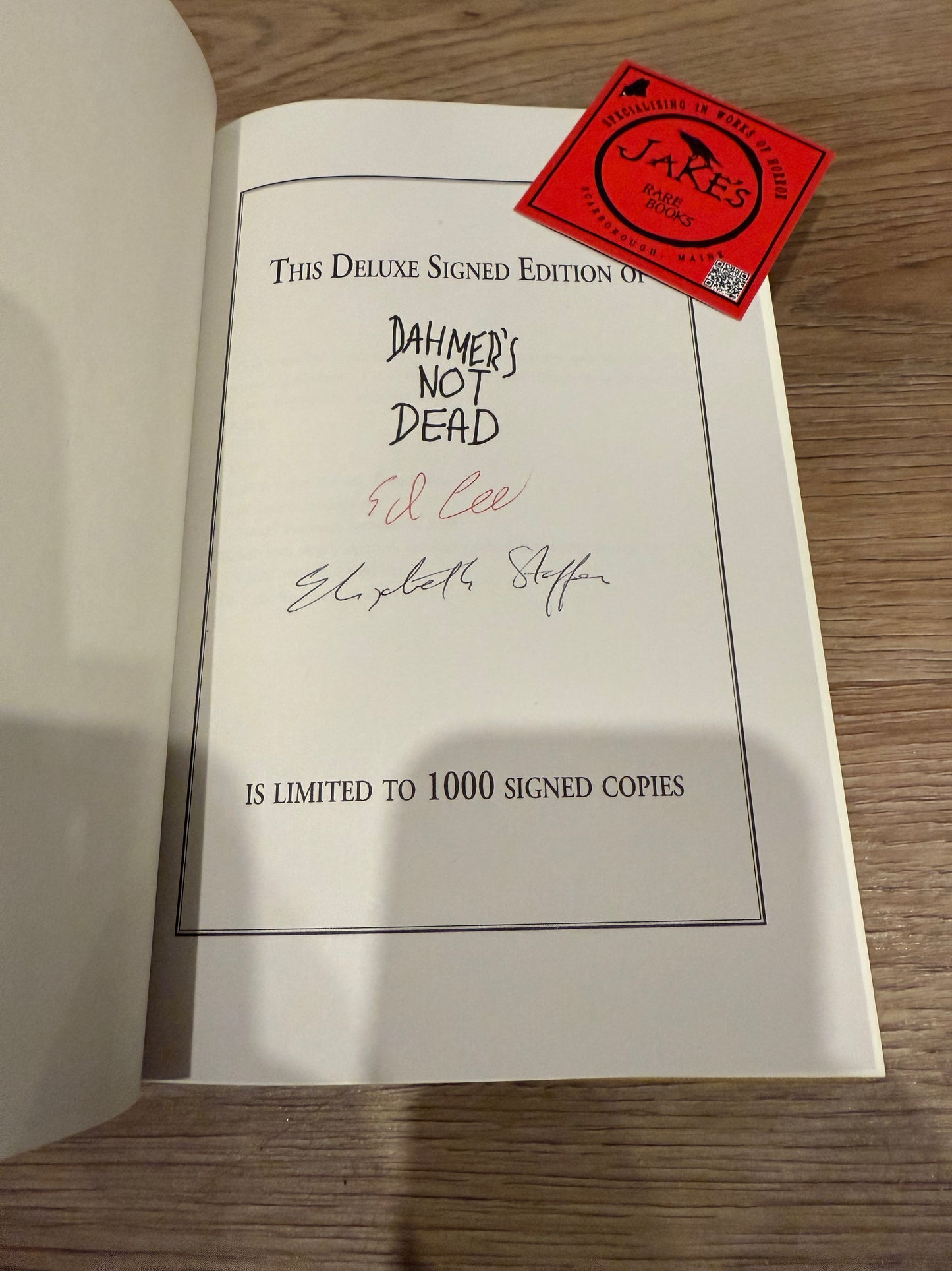 Edward Lee, Dahmer’s Not Dead, CD Limited Edition