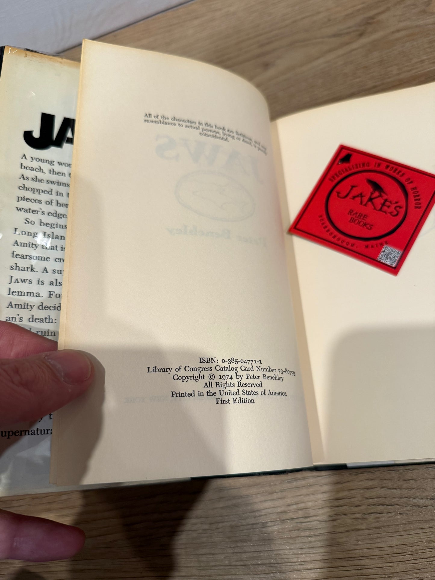 Peter Benchley, Jaws, Doubleday First Edition
