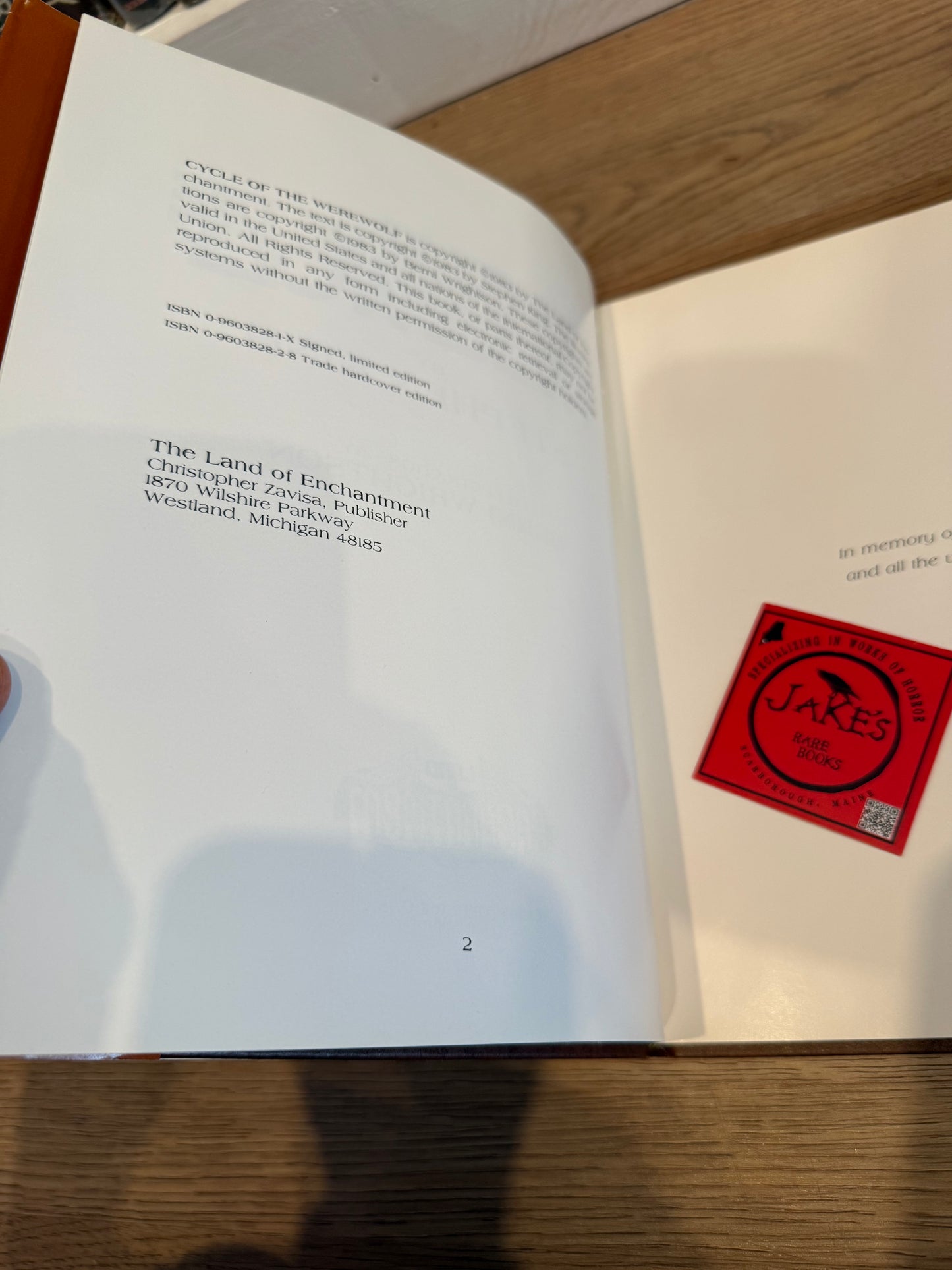 Stephen King, Cycle of the Werewolf, first edition, in slipcase