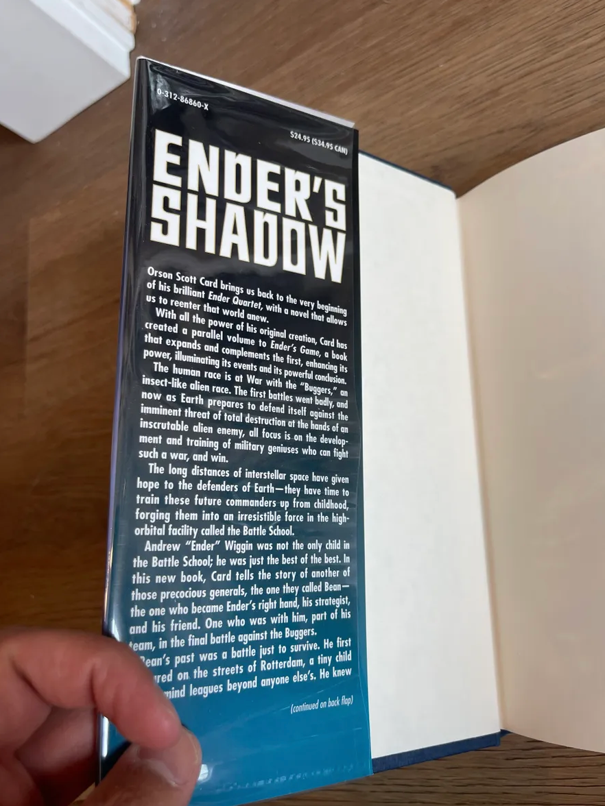 Ender's Shadow, First Edition, SIGNED by Orson Scott Card