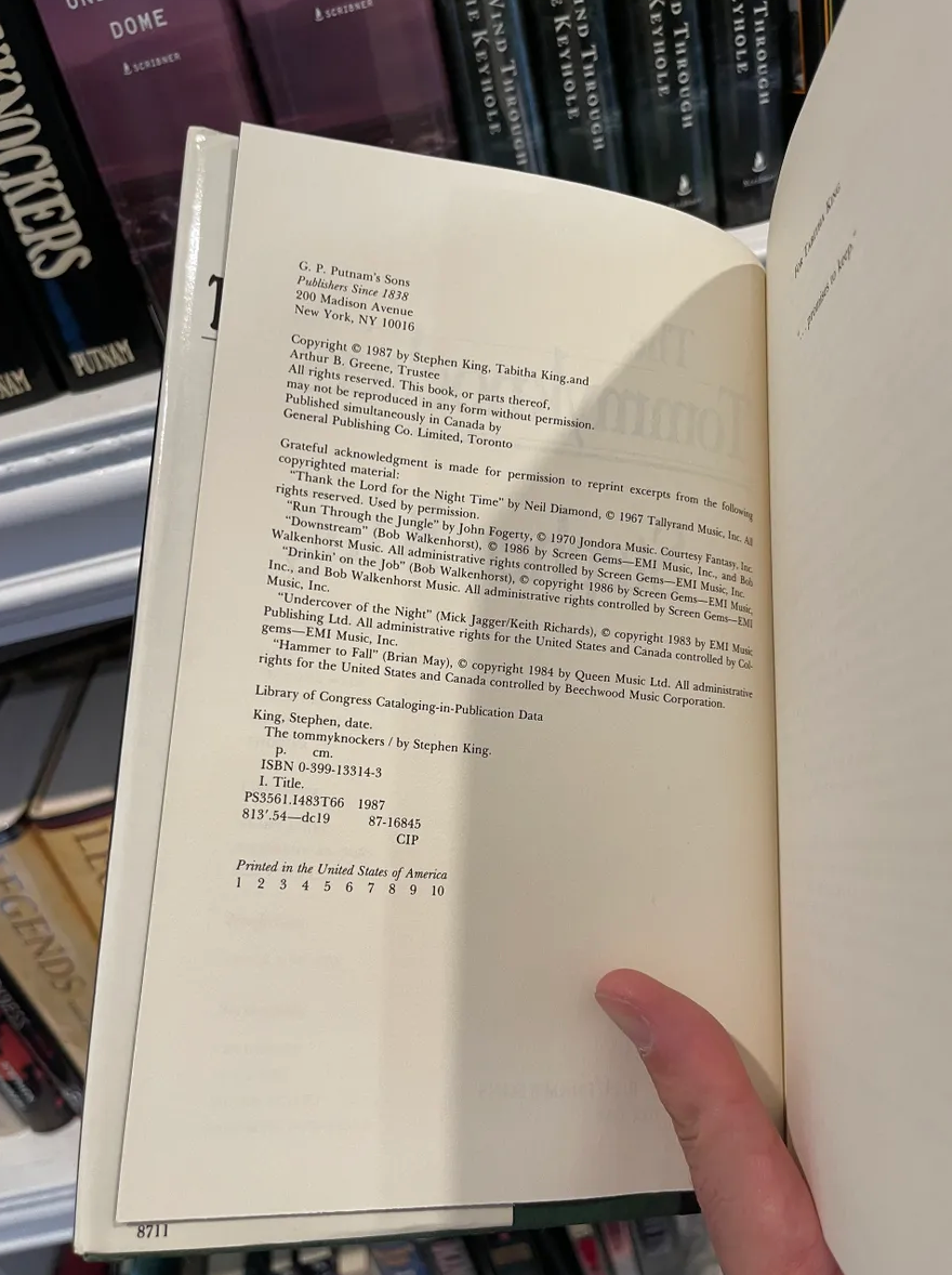 Stephen King, Tommyknockers, First Edition in Custom Slipcase