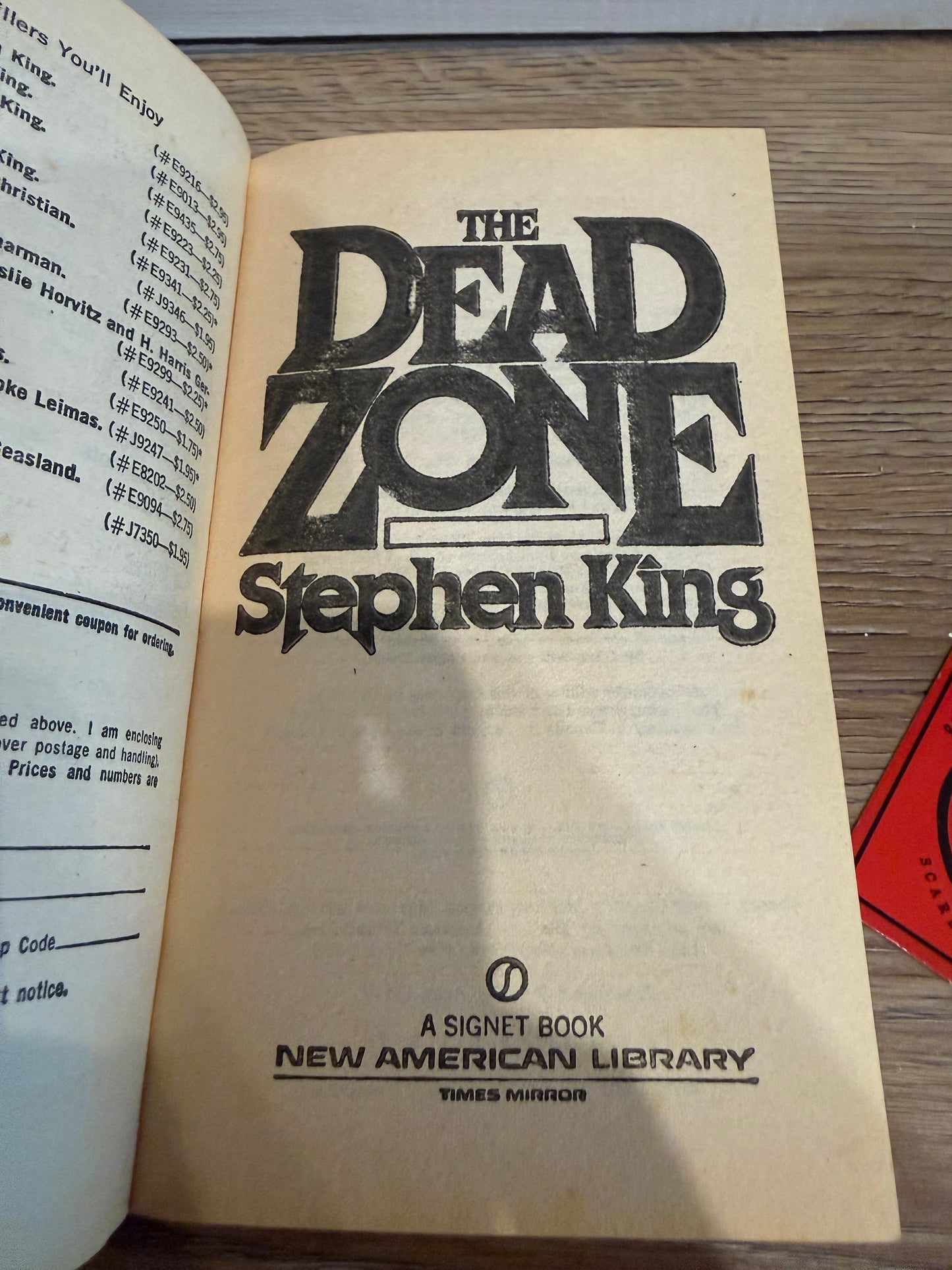 Stephen King, Dead Zone, First Paperback Printing, Signet