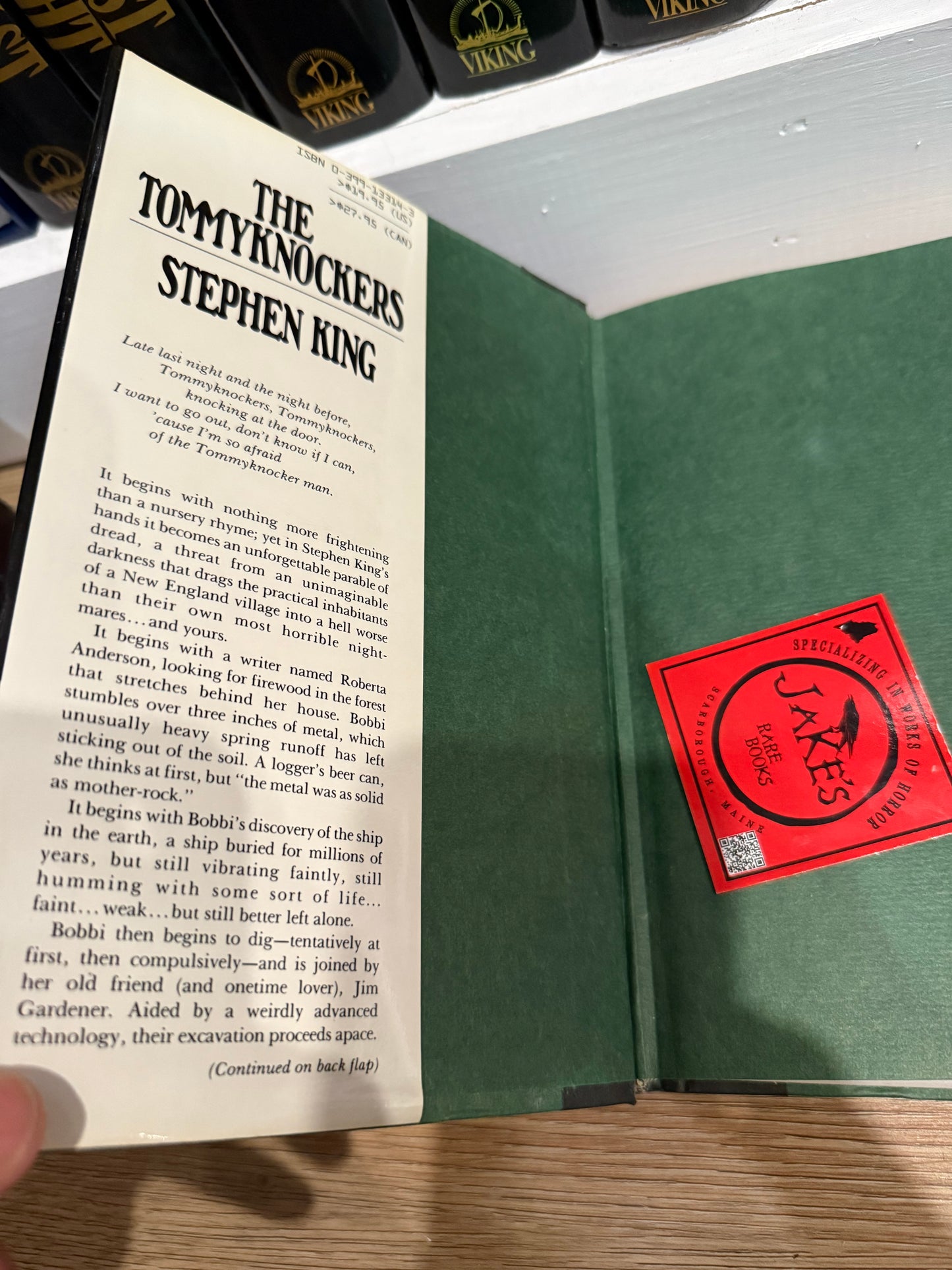 Stephen King, The Tommyknockers, First Edition, Putnam Press