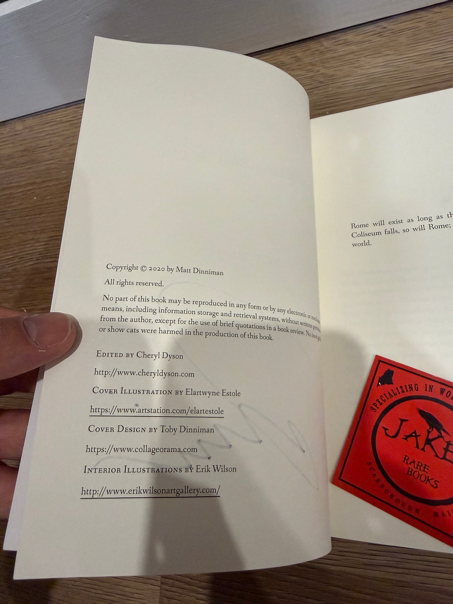 Matt Dinniman, Dungeon Crawler Carl, First Edition, Dandy House