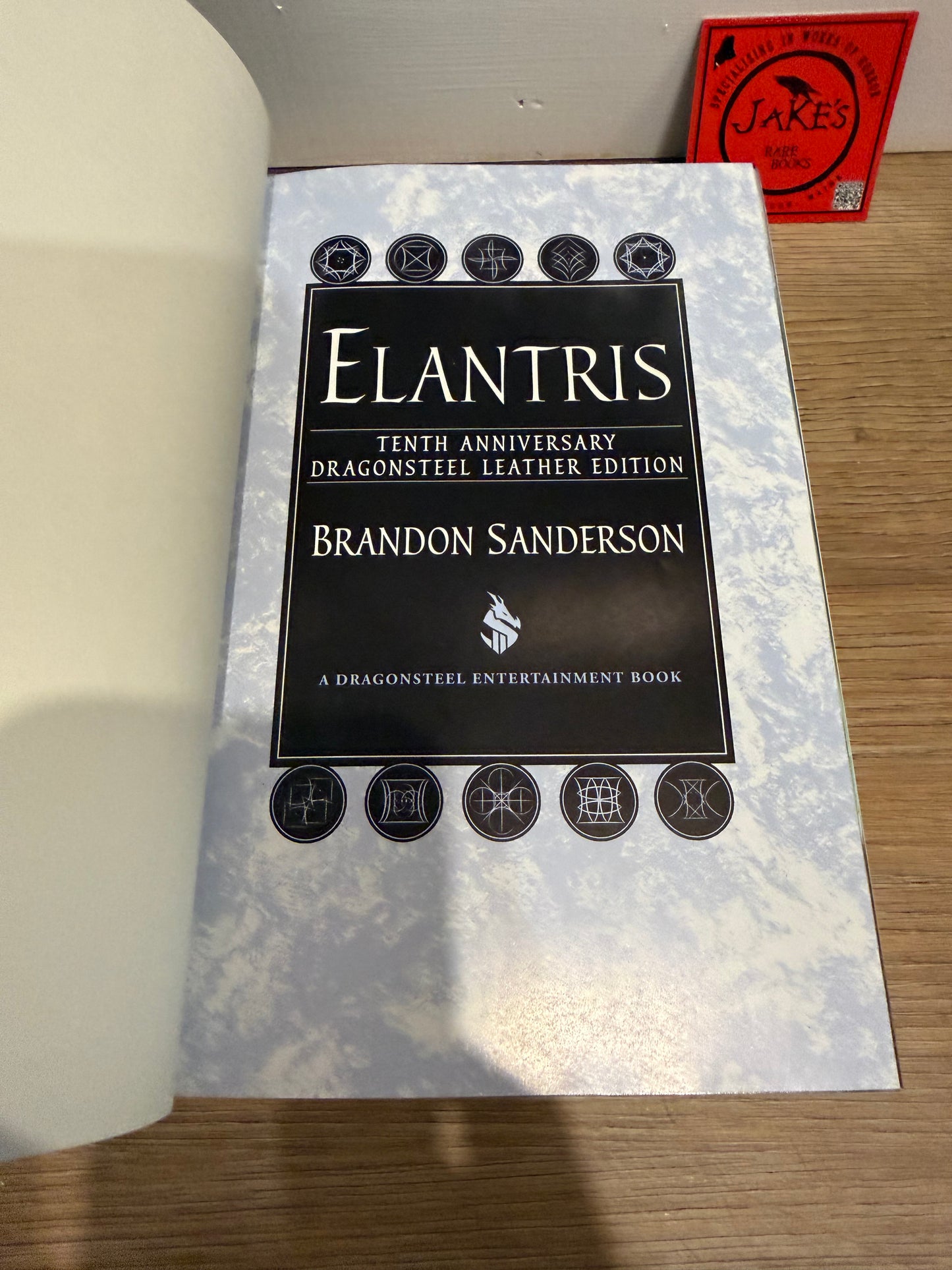 Brandon Sanderson, Elantris, Signed Numbered #346, Dragonsteel