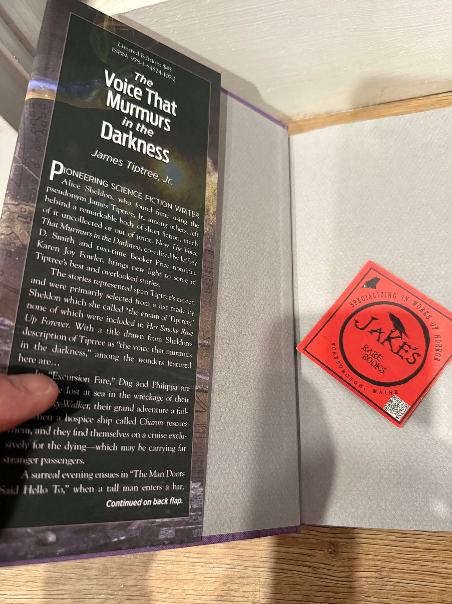 James Tiptree Jr., The Voice That Murmers in the Darkness, Limited Edition #12, Subterranean Press