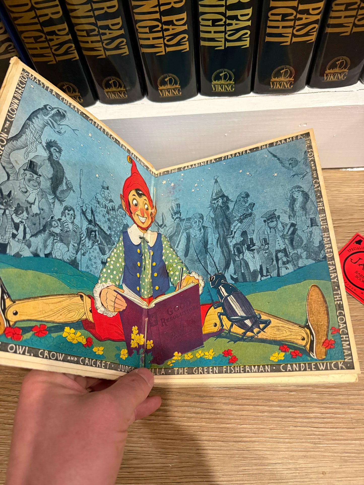 Pinocchio Pop-Up Book, 1932, Blue Ribbon Books