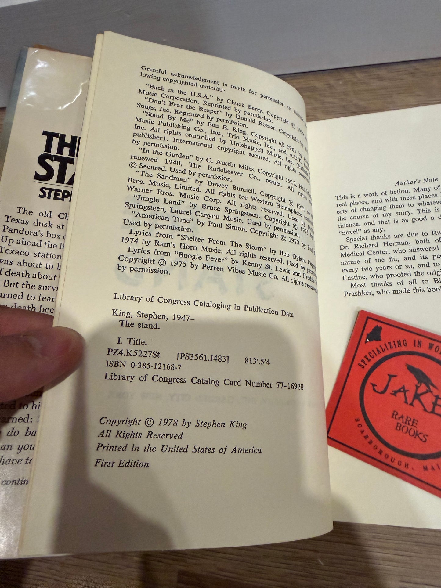 Stephen King, The Stand, First Edition (T39) Doubleday Publishing