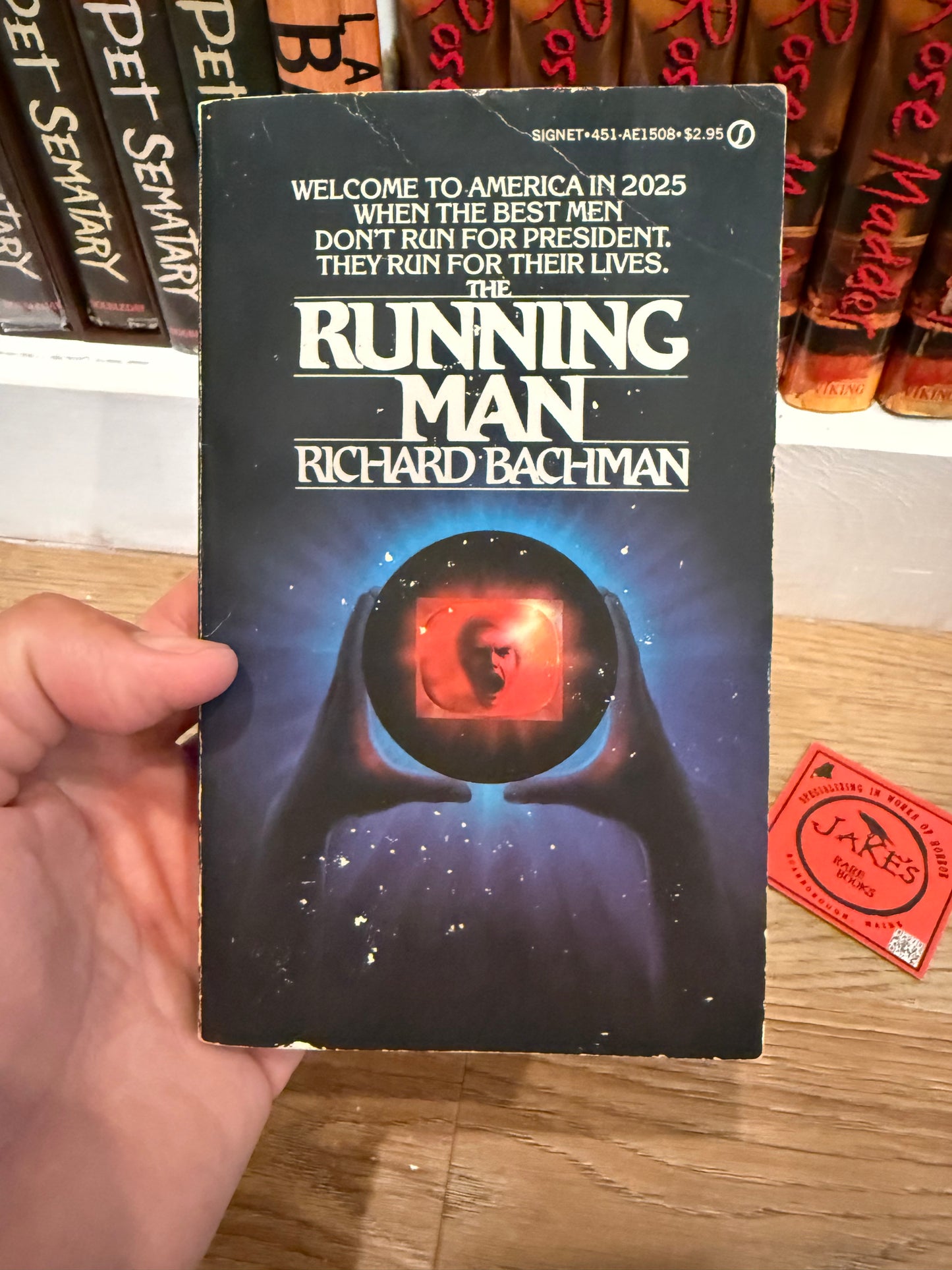 Stephen King, The Running Man, Canadian Second Printing, Signet Publishing