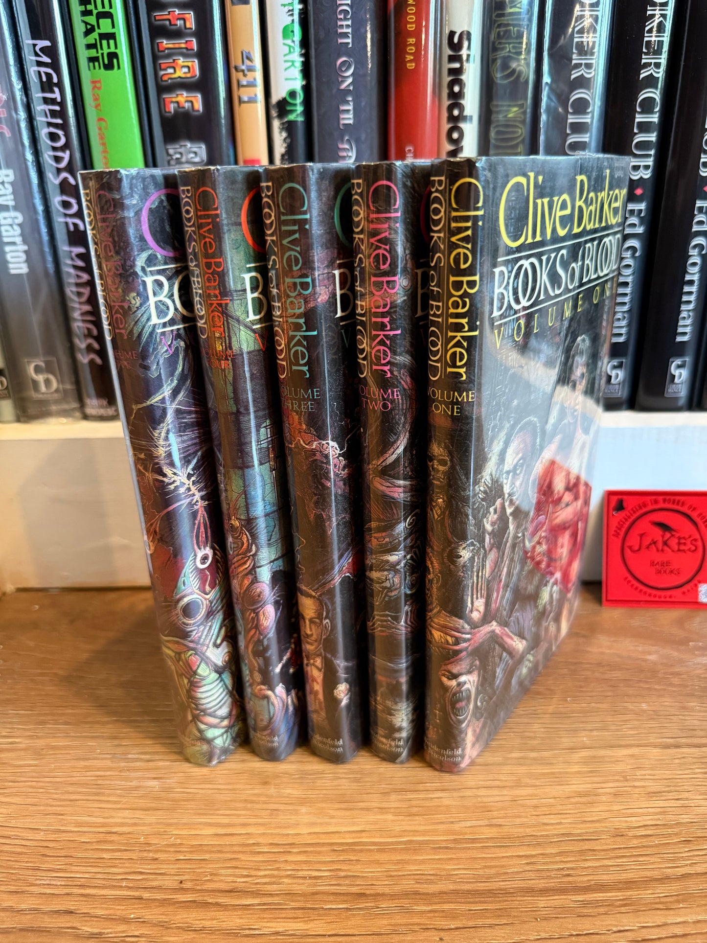 Clive Barker, Books of Blood, UK True First Edition 1-6 Set, Weidenfeld and Nicolson