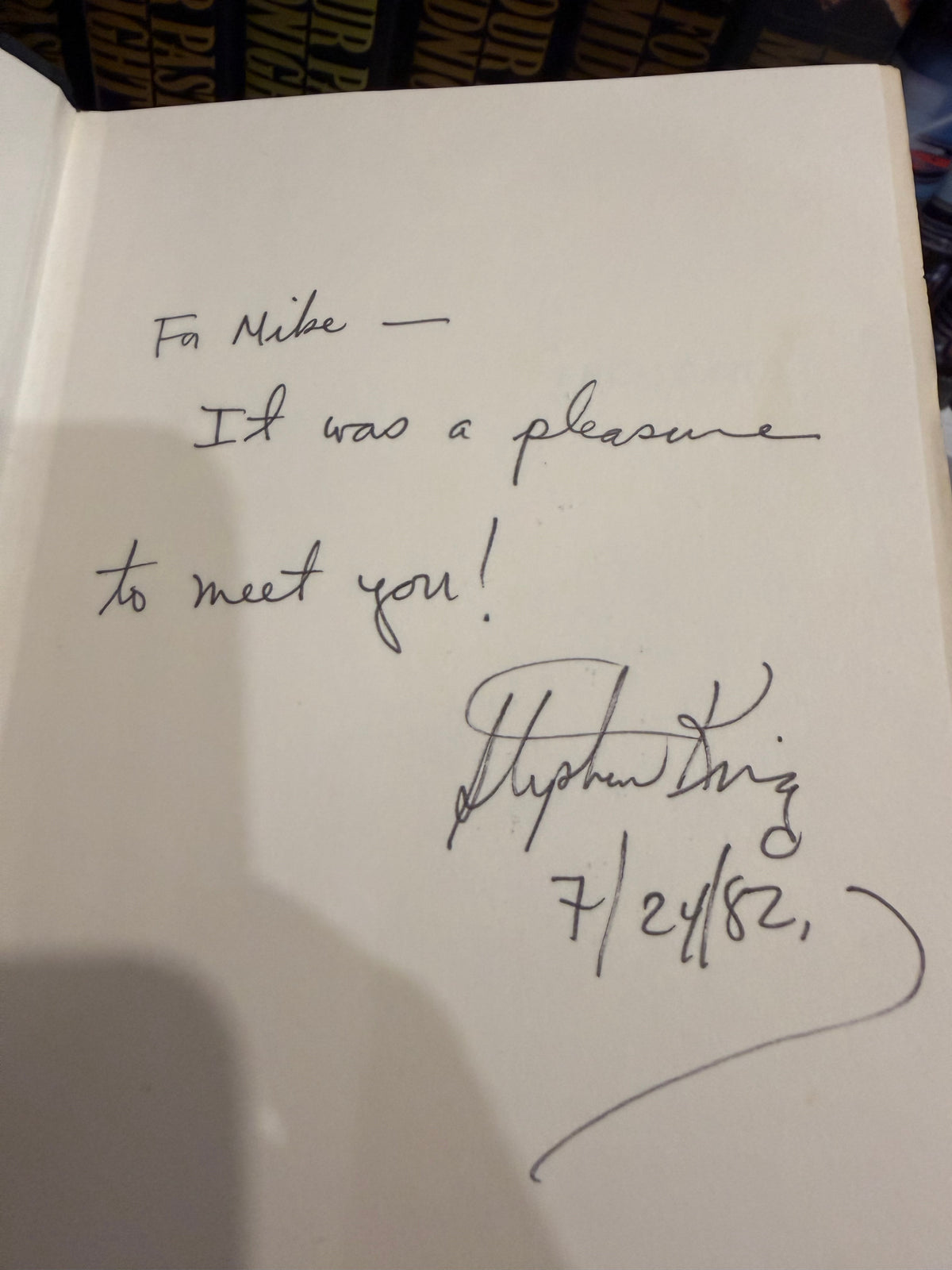 Stephen King, The Stand, First Edition INSCRIBED in 1982, Doubleday Publishing