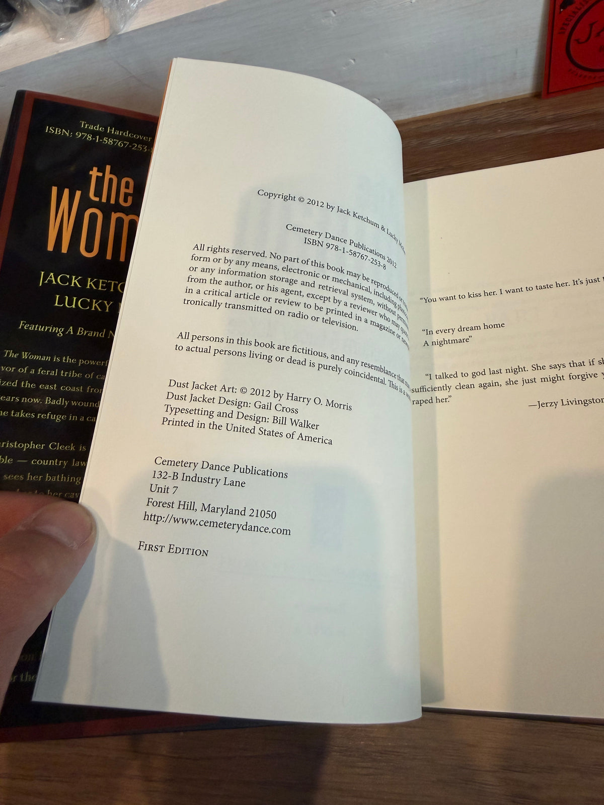 Jack Ketchum, The Woman, Signed Limited Edition, Cemetery Dance