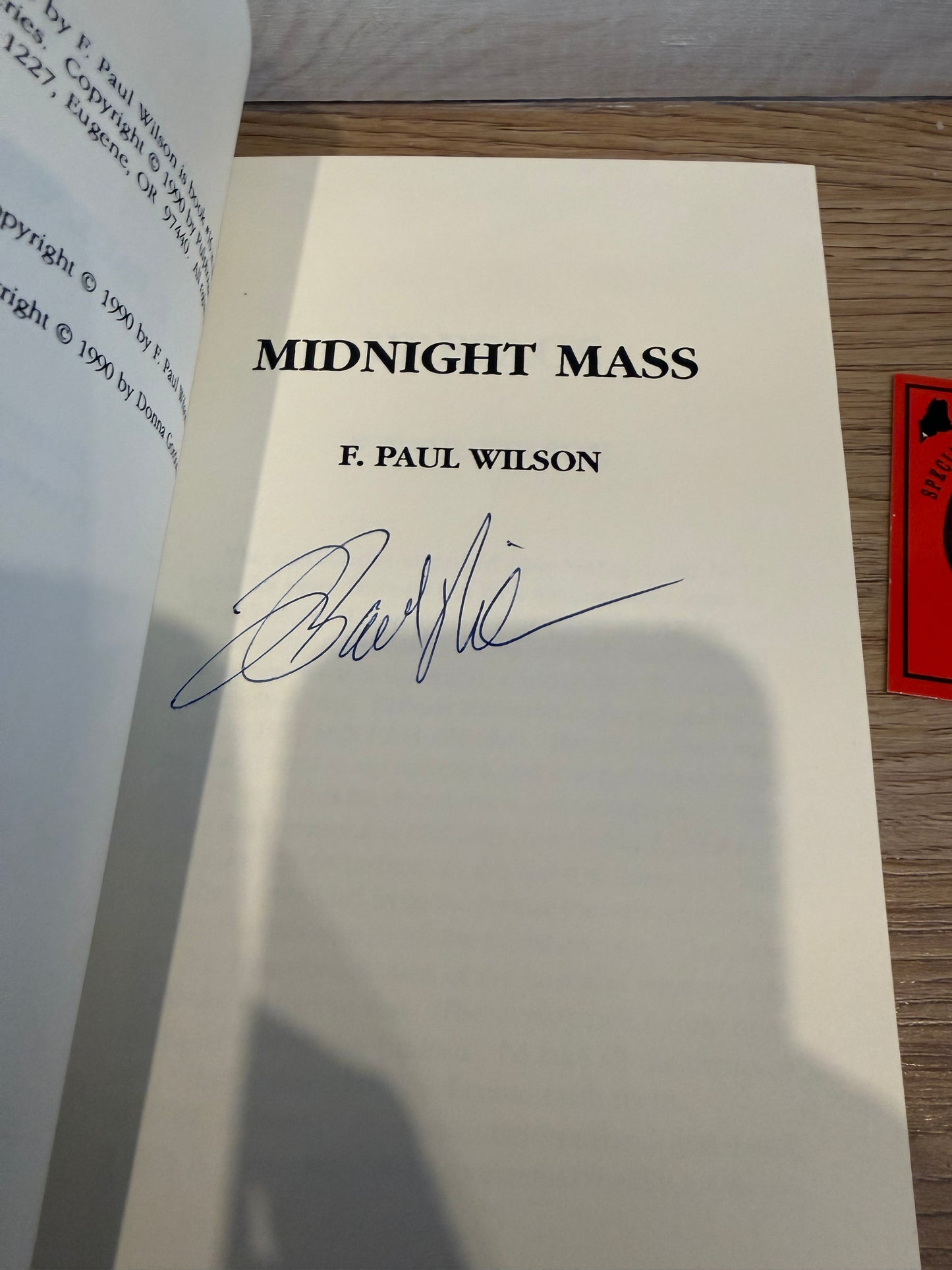 F. Paul Wilson, Midnight Mass, Signed, Axolotl Press