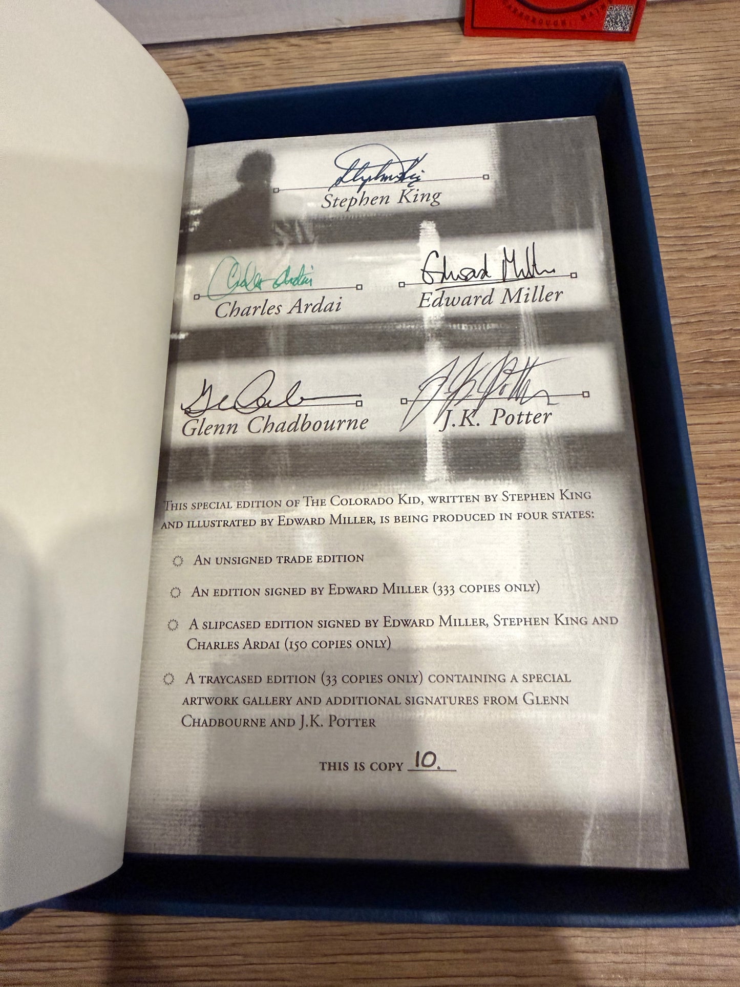 Stephen King, The Colorado Kid, Lettered Edition, PS Publishing